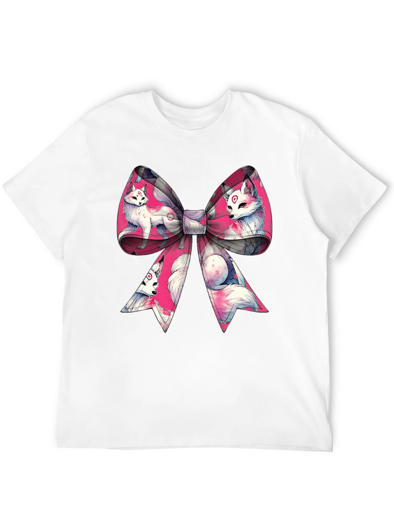 Fox Bow T-Shirt - Anime Style