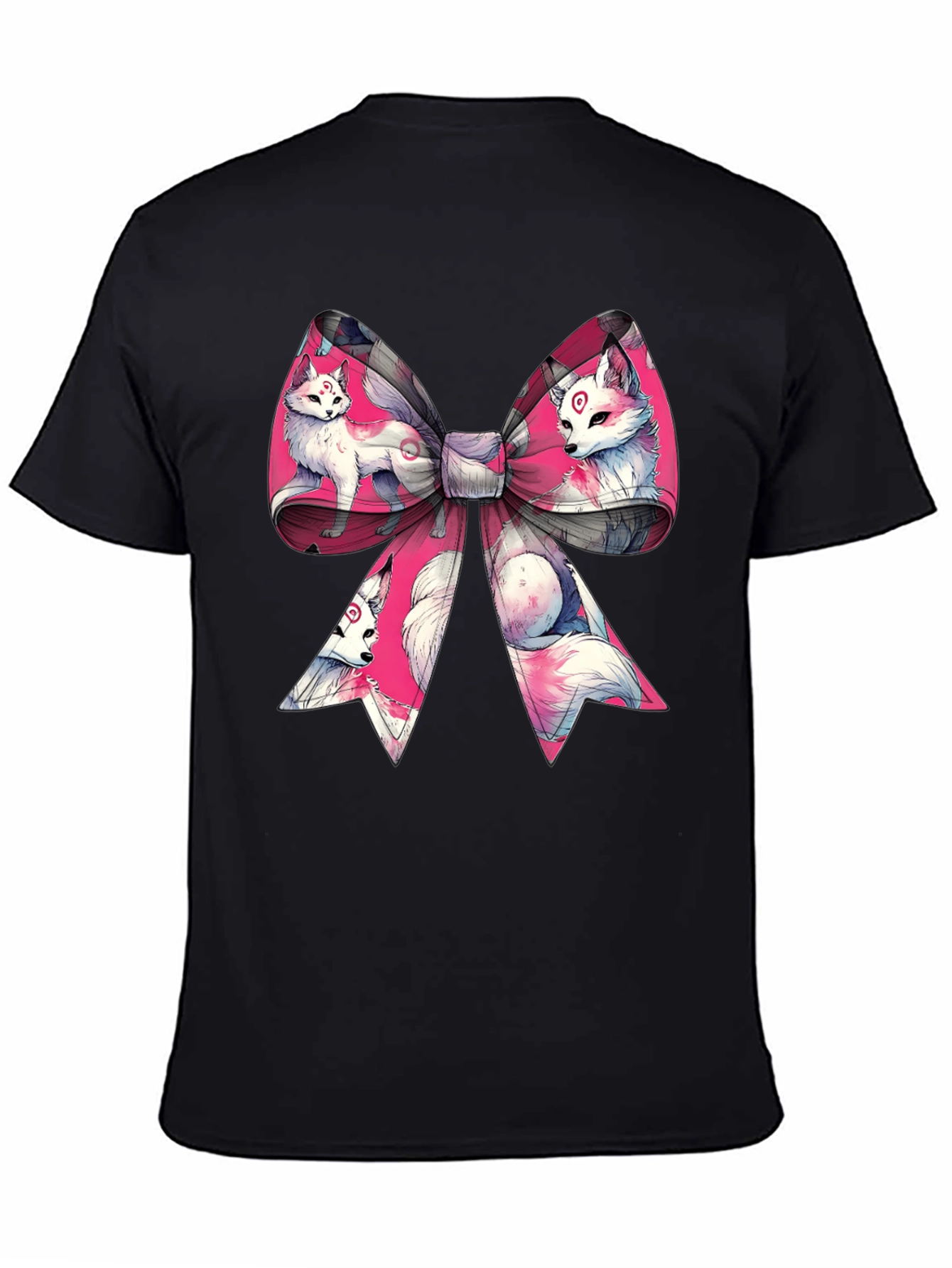 Fox Bow T-Shirt - Anime Style