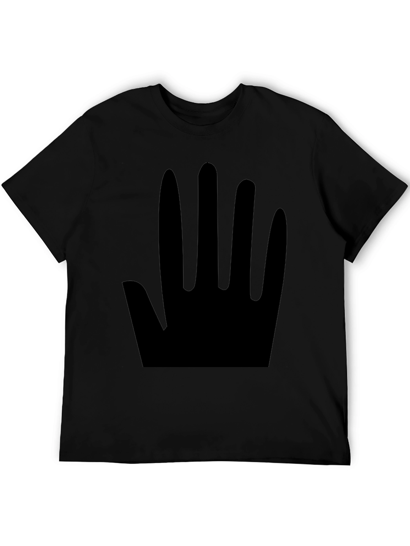 Minimalist Black Hand Print T-Shirt