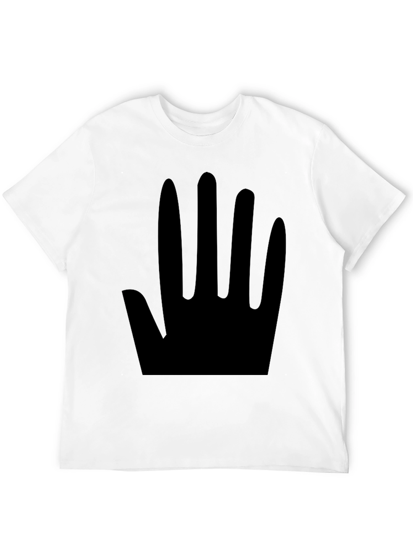 Minimalist Black Hand Print T-Shirt