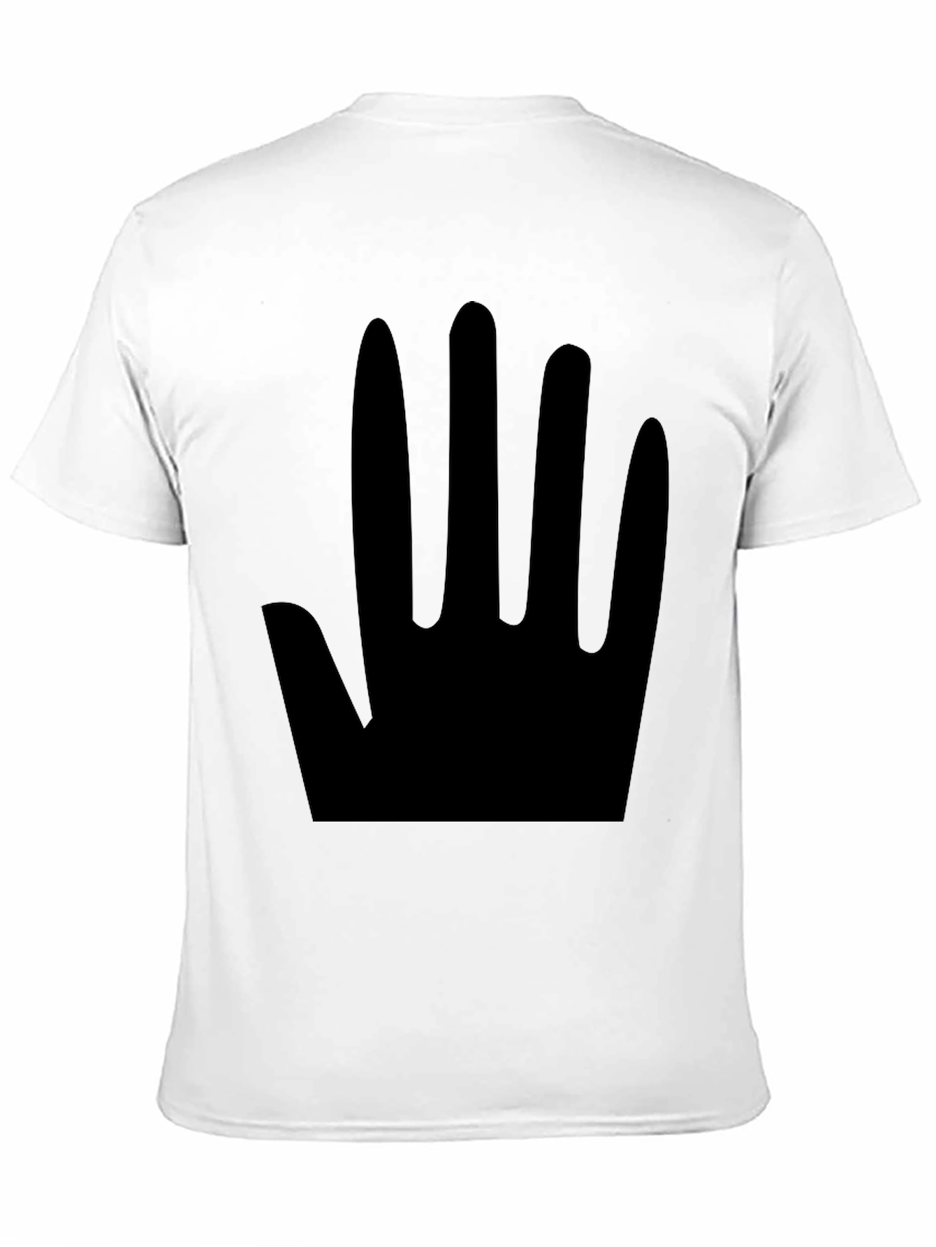 Minimalist Black Hand Print T-Shirt
