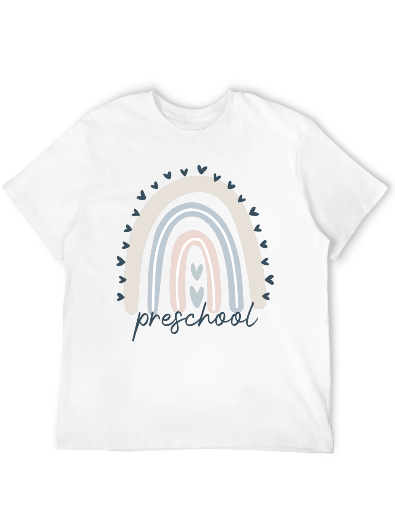 Preschool Rainbow Graphic Tee - Cute Teacher T-Shirt