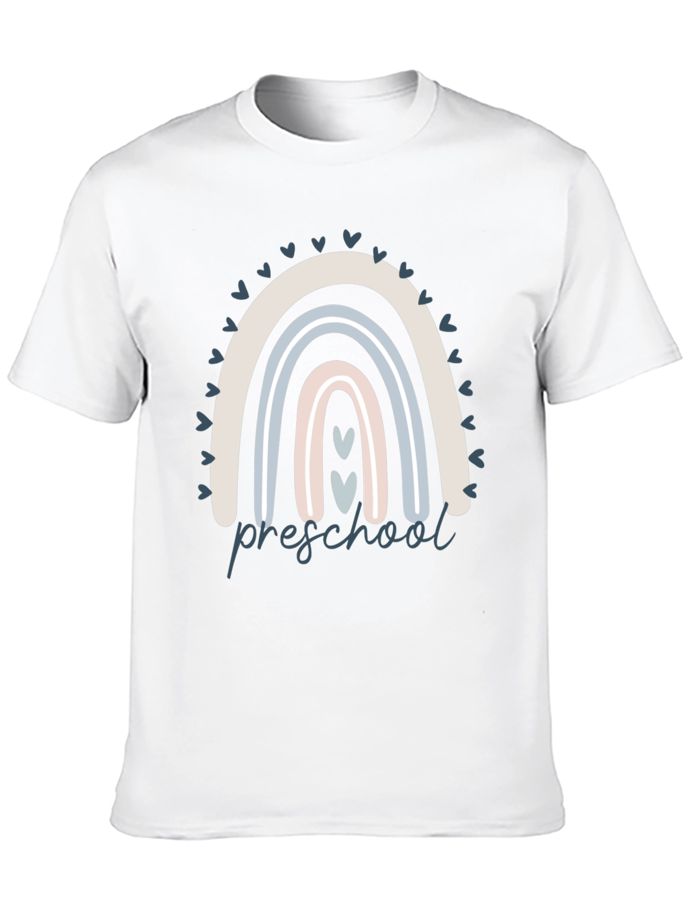 Preschool Rainbow Graphic Tee - Cute Teacher T-Shirt