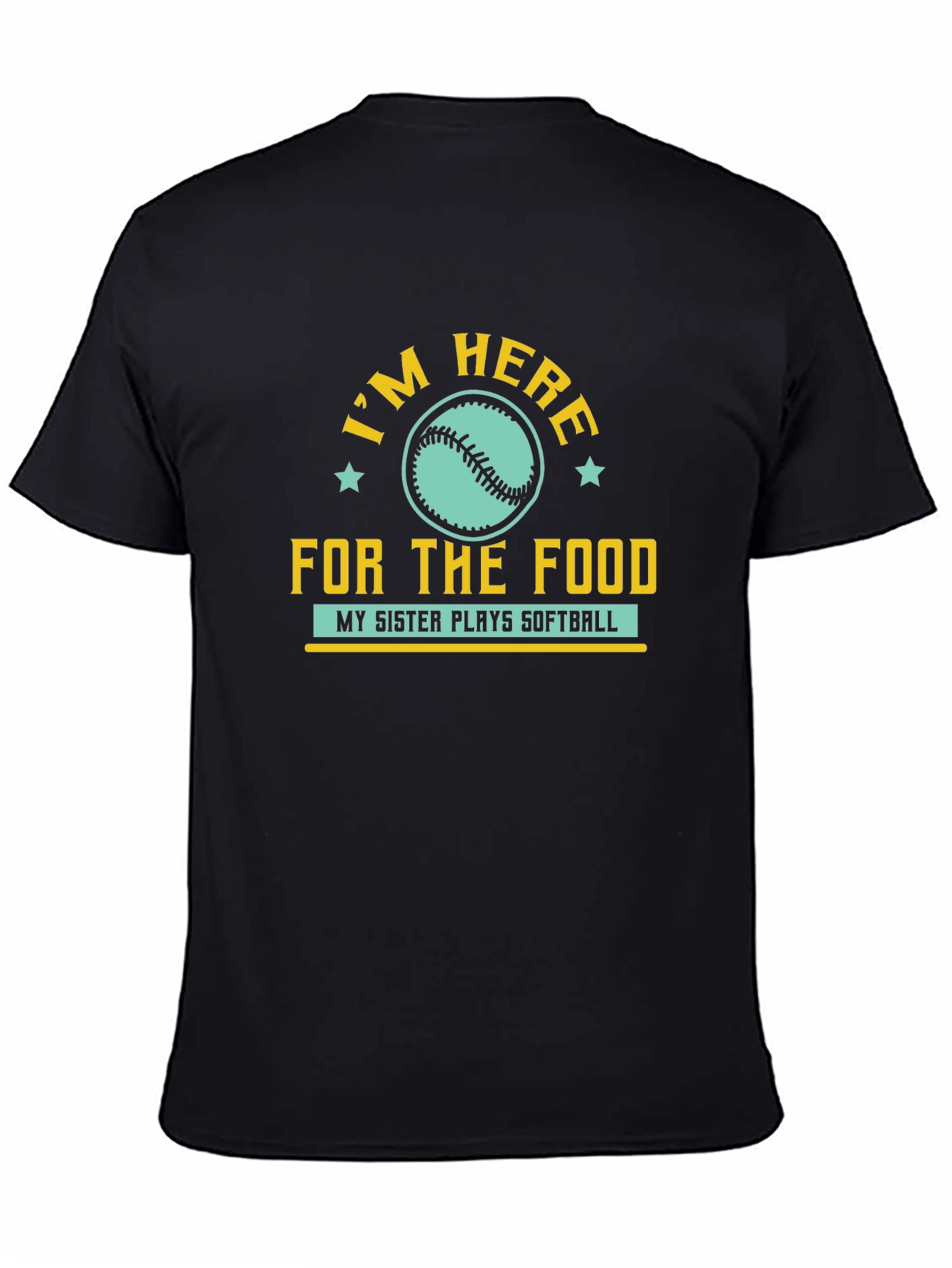 Im Here for the Food Softball T-Shirt