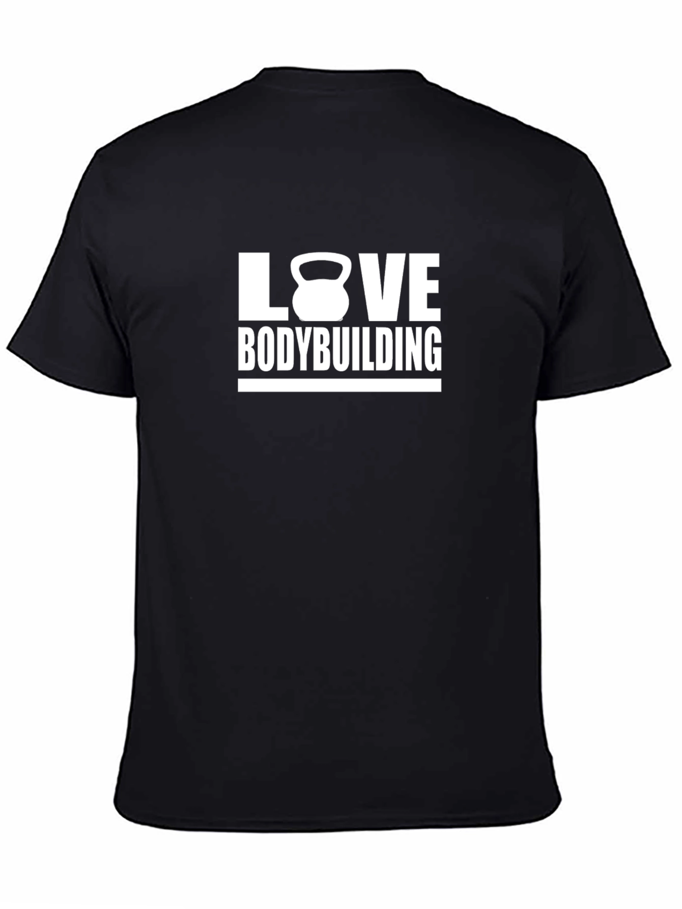Love Bodybuilding Black T-Shirt Gym Motivation