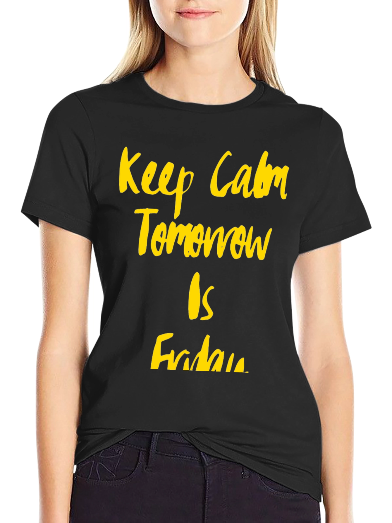 Keep Calm Its Almost Friday Graphic Tee