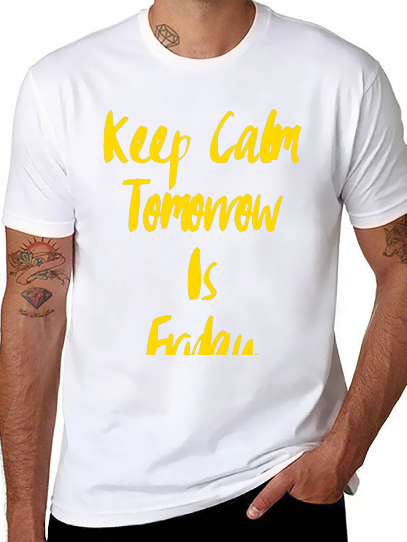 Keep Calm Its Almost Friday Graphic Tee