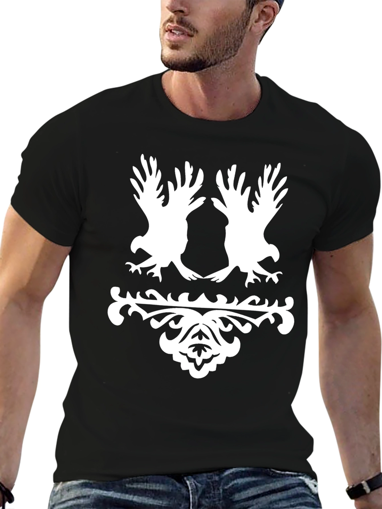 Black Eagle Graphic Tee - Stylish Menswear
