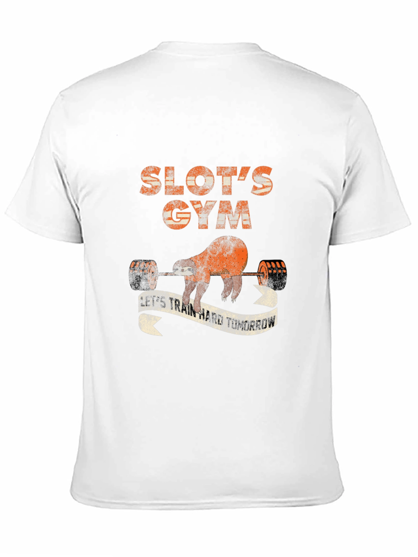 Sloths Gym Black Graphic T-Shirt
