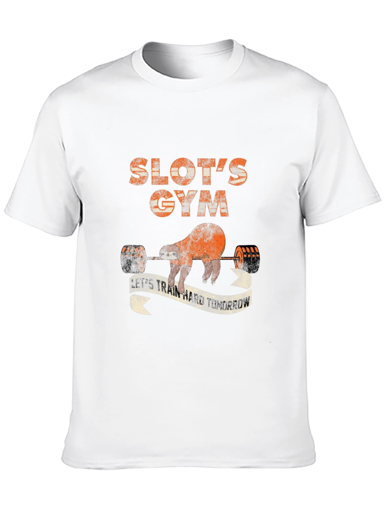 Sloths Gym Black Graphic T-Shirt