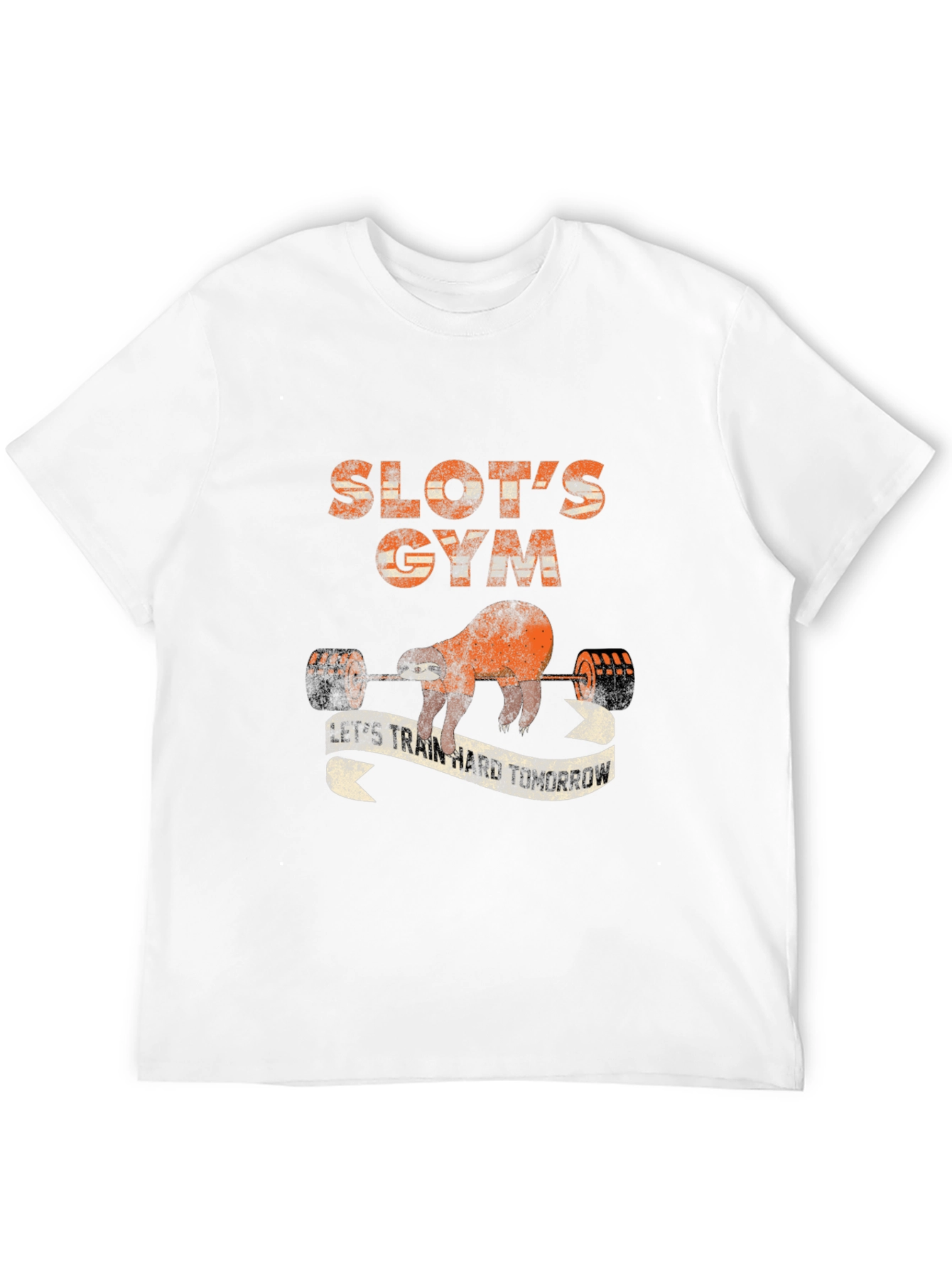 Sloths Gym Black Graphic T-Shirt