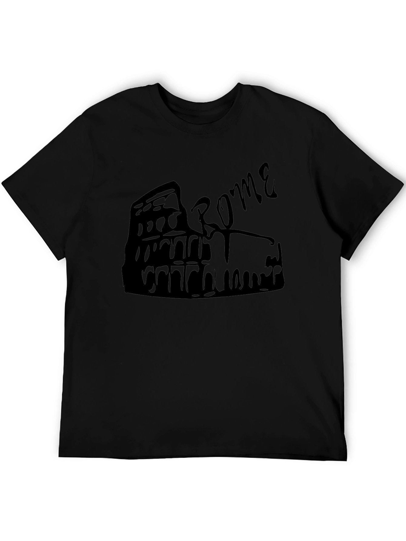 Rome Colosseum Graphic Tee - Black