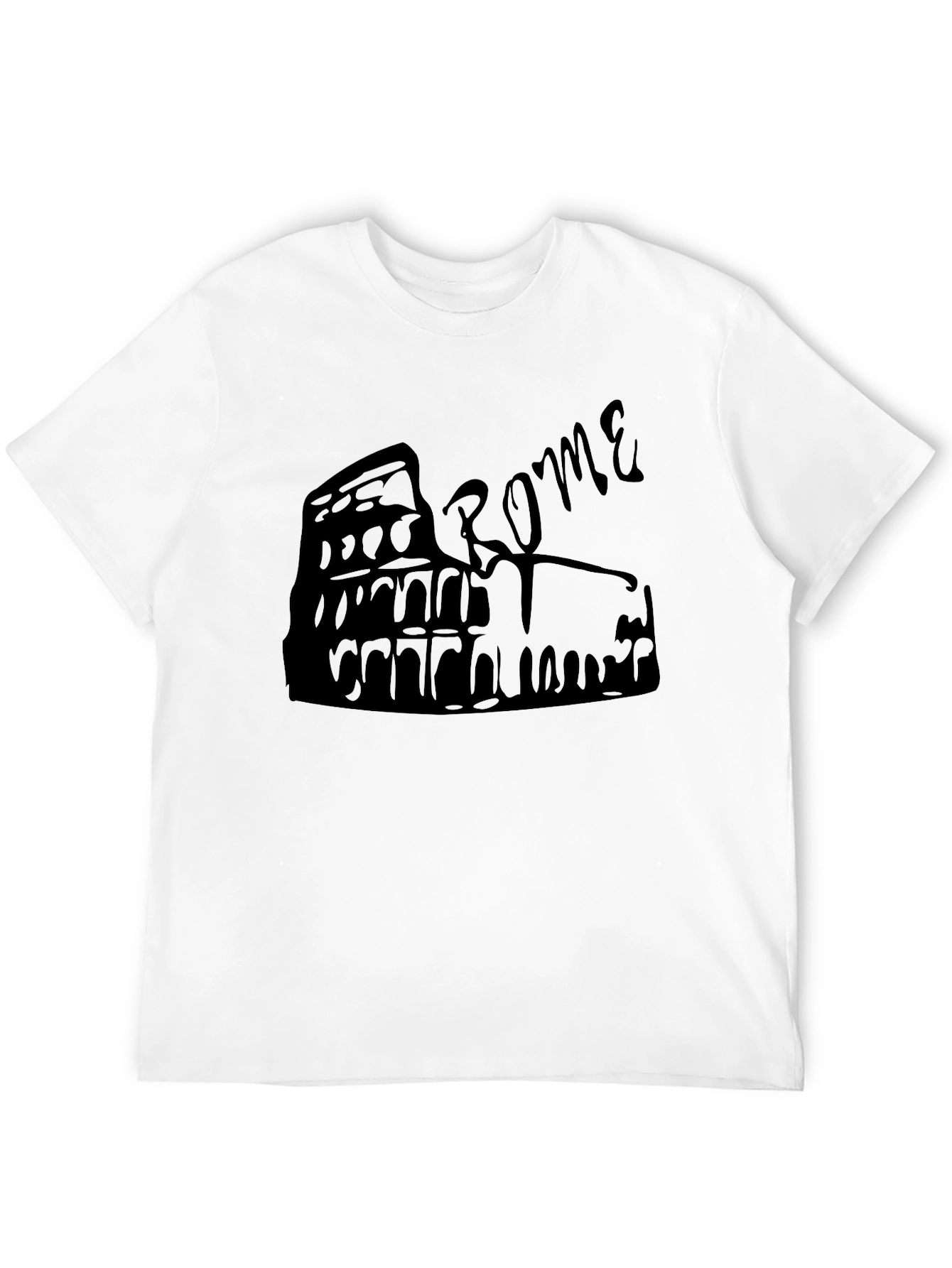 Rome Colosseum Graphic Tee - Black