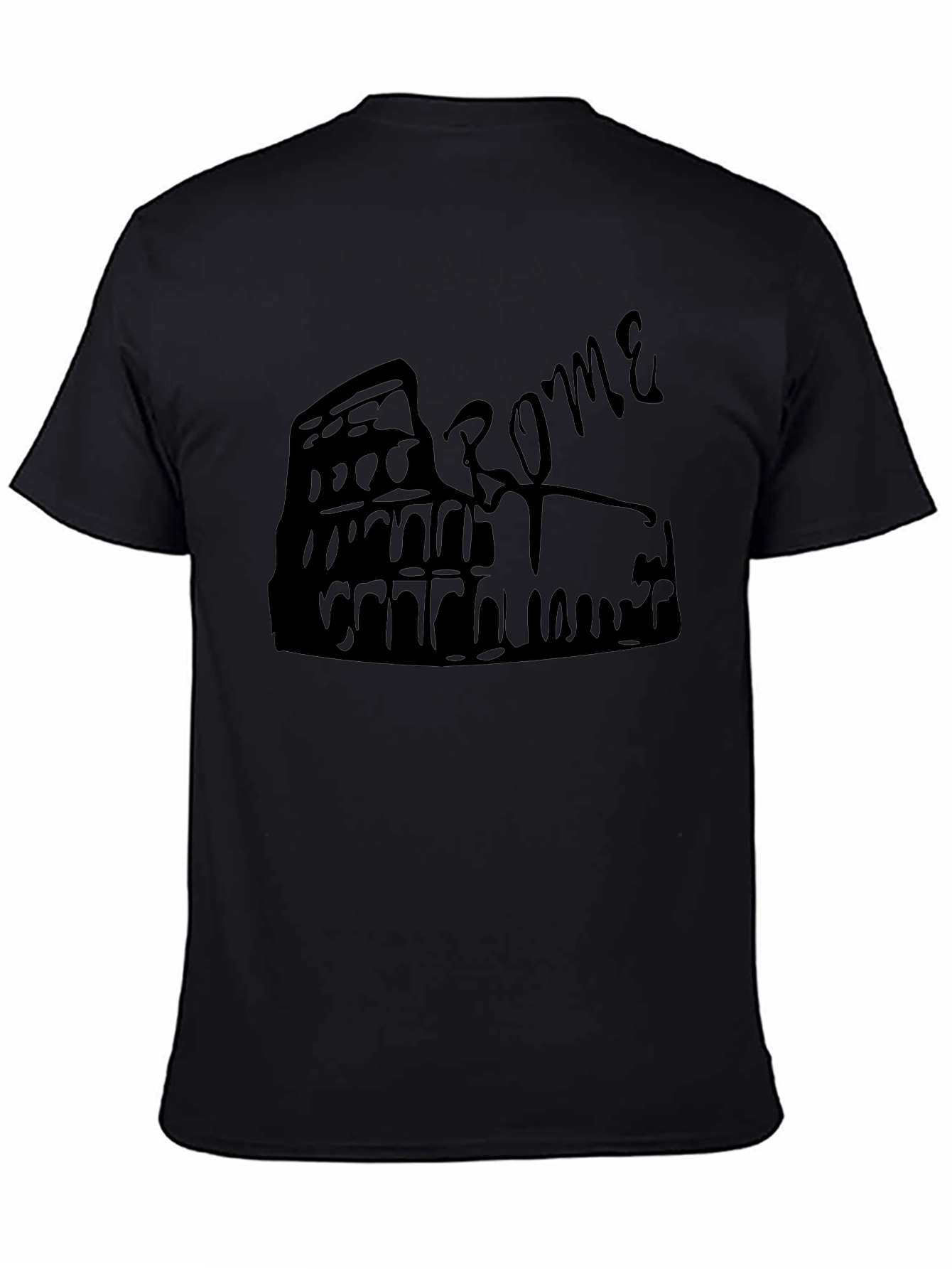 Rome Colosseum Graphic Tee - Black