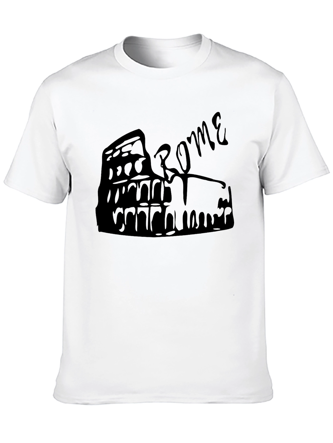 Rome Colosseum Graphic Tee - Black