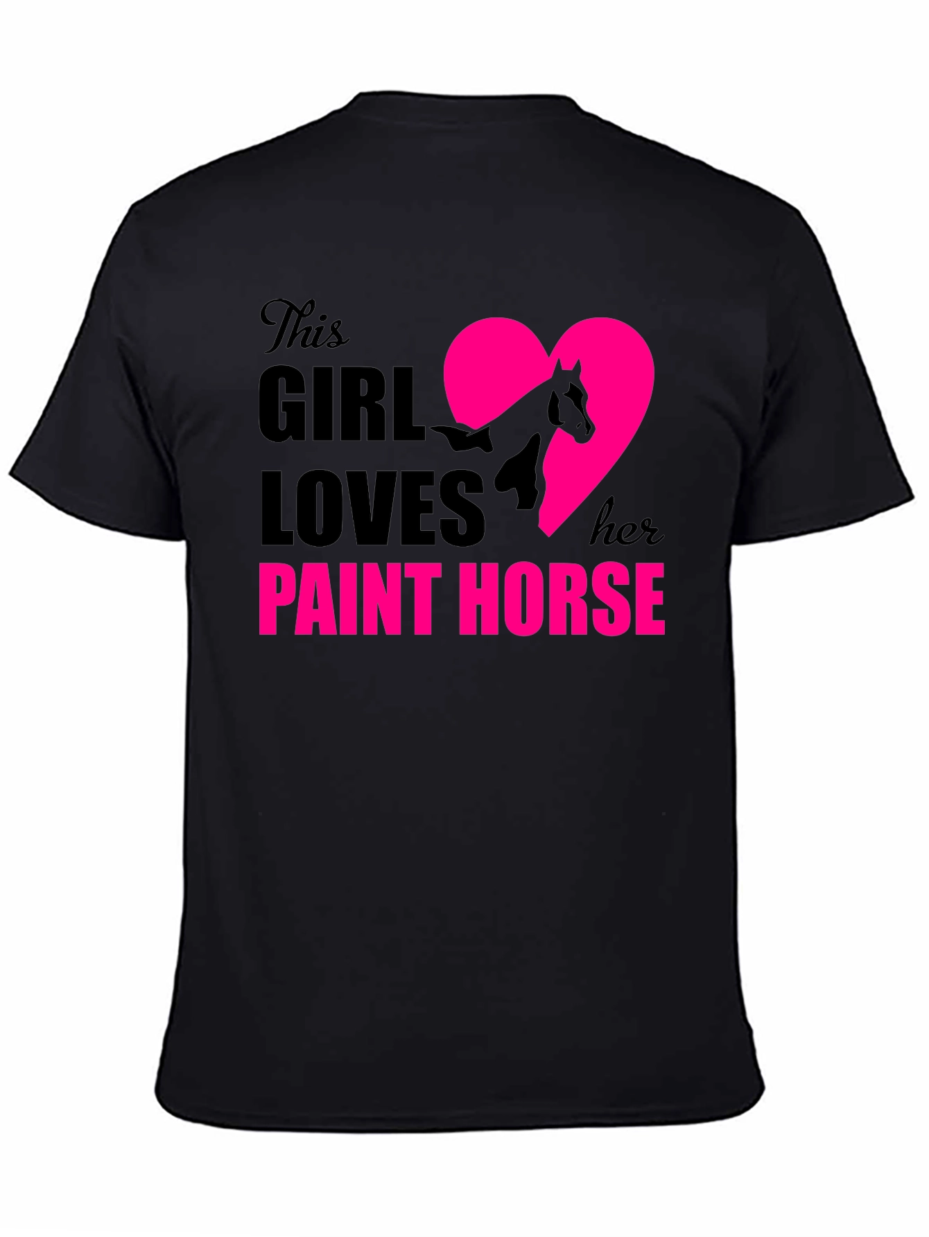 Girl Loves Paint Horse T-Shirt