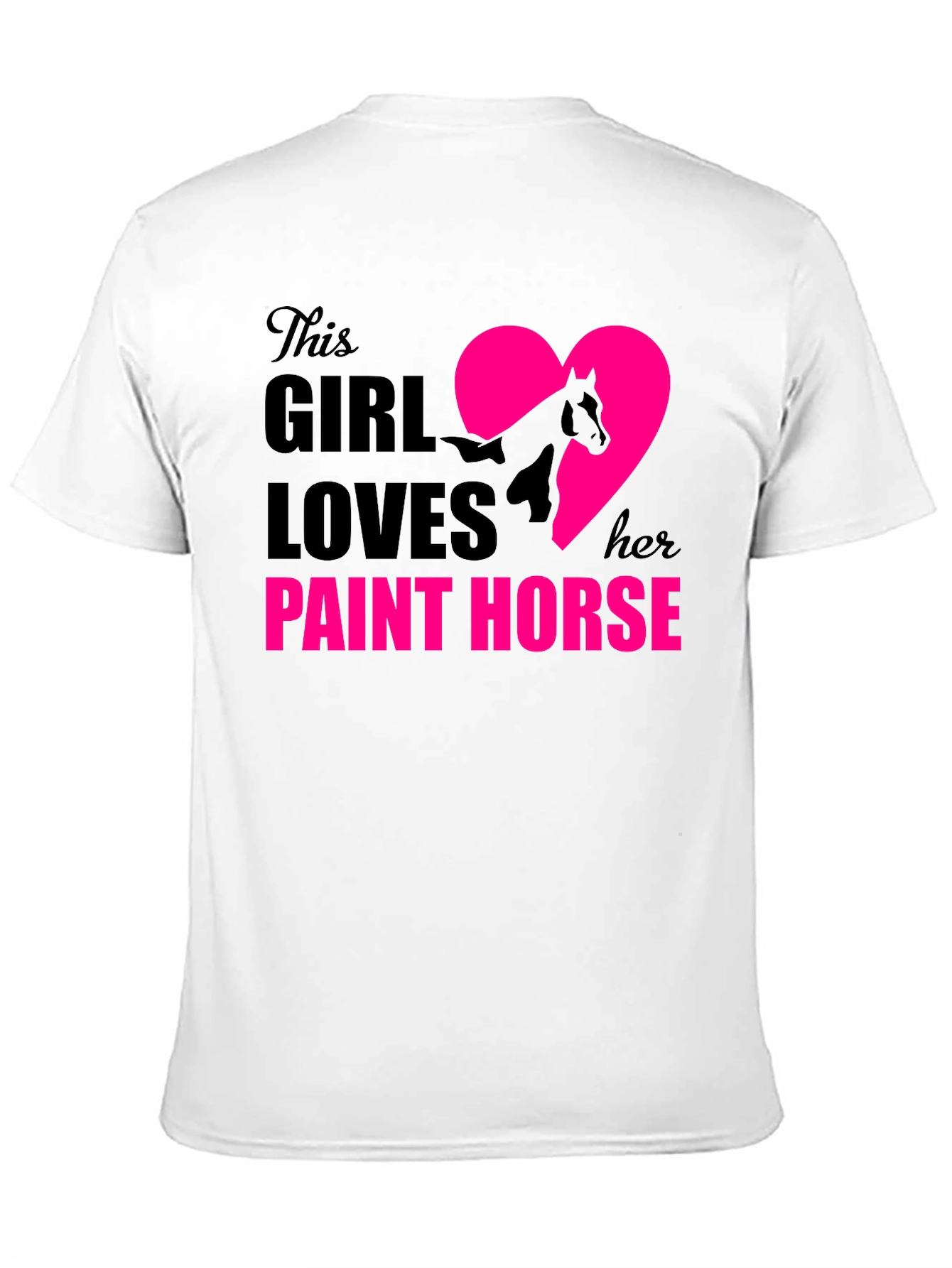 Girl Loves Paint Horse T-Shirt