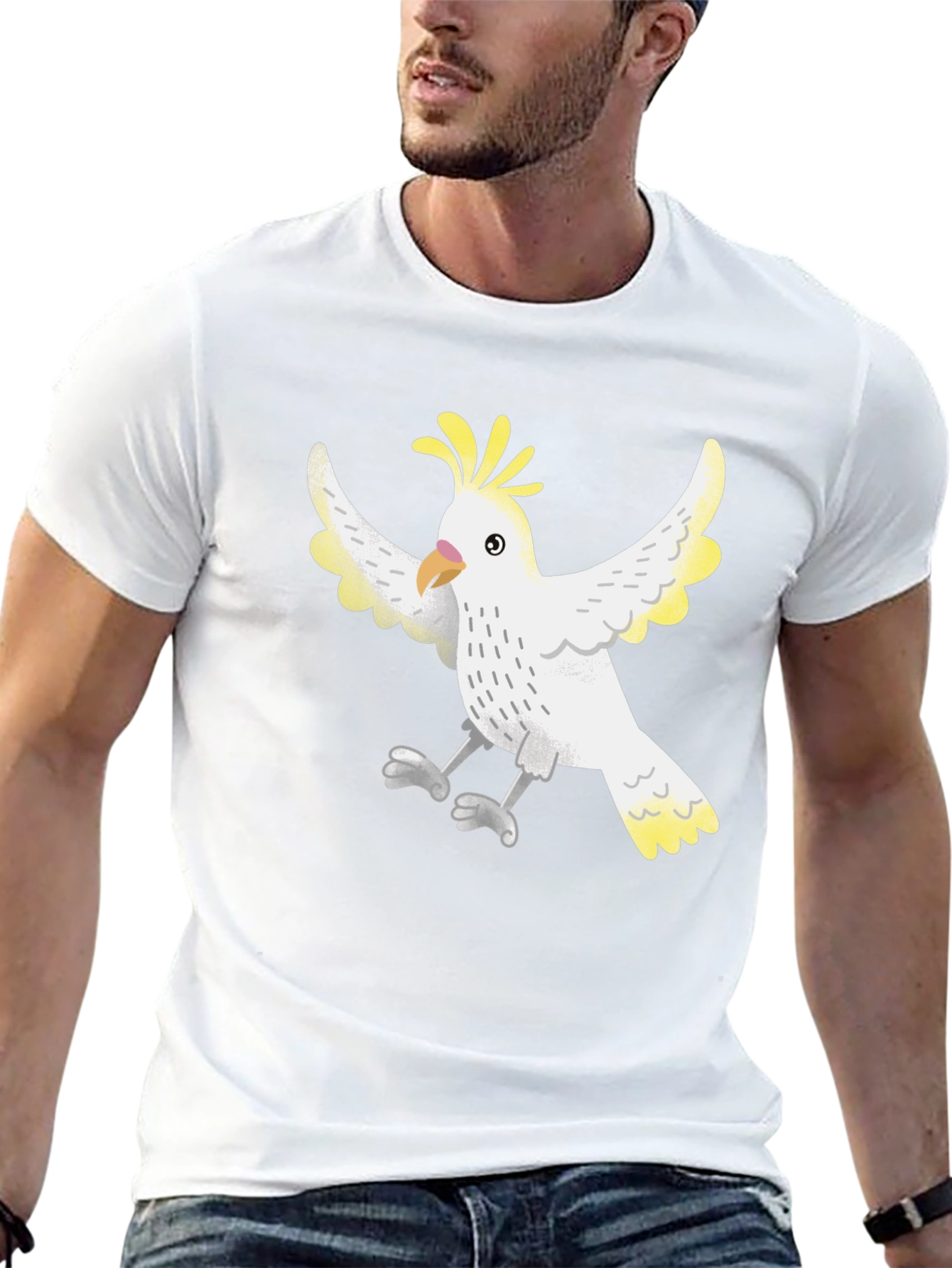 Cockatoo Graphic Tee - Unisex Black T-Shirt