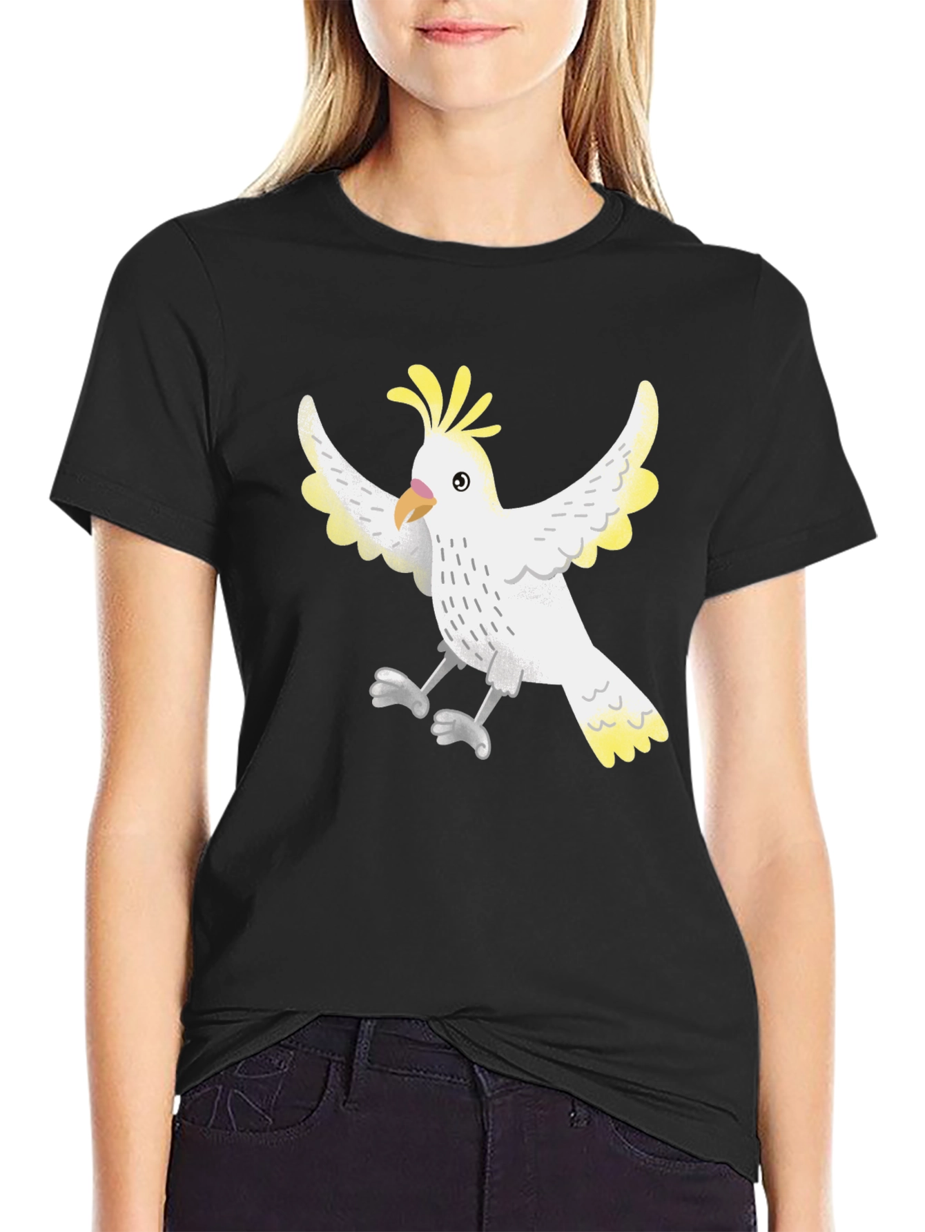 Cockatoo Graphic Tee - Unisex Black T-Shirt
