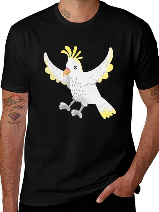 Cockatoo Graphic Tee - Unisex Black T-Shirt
