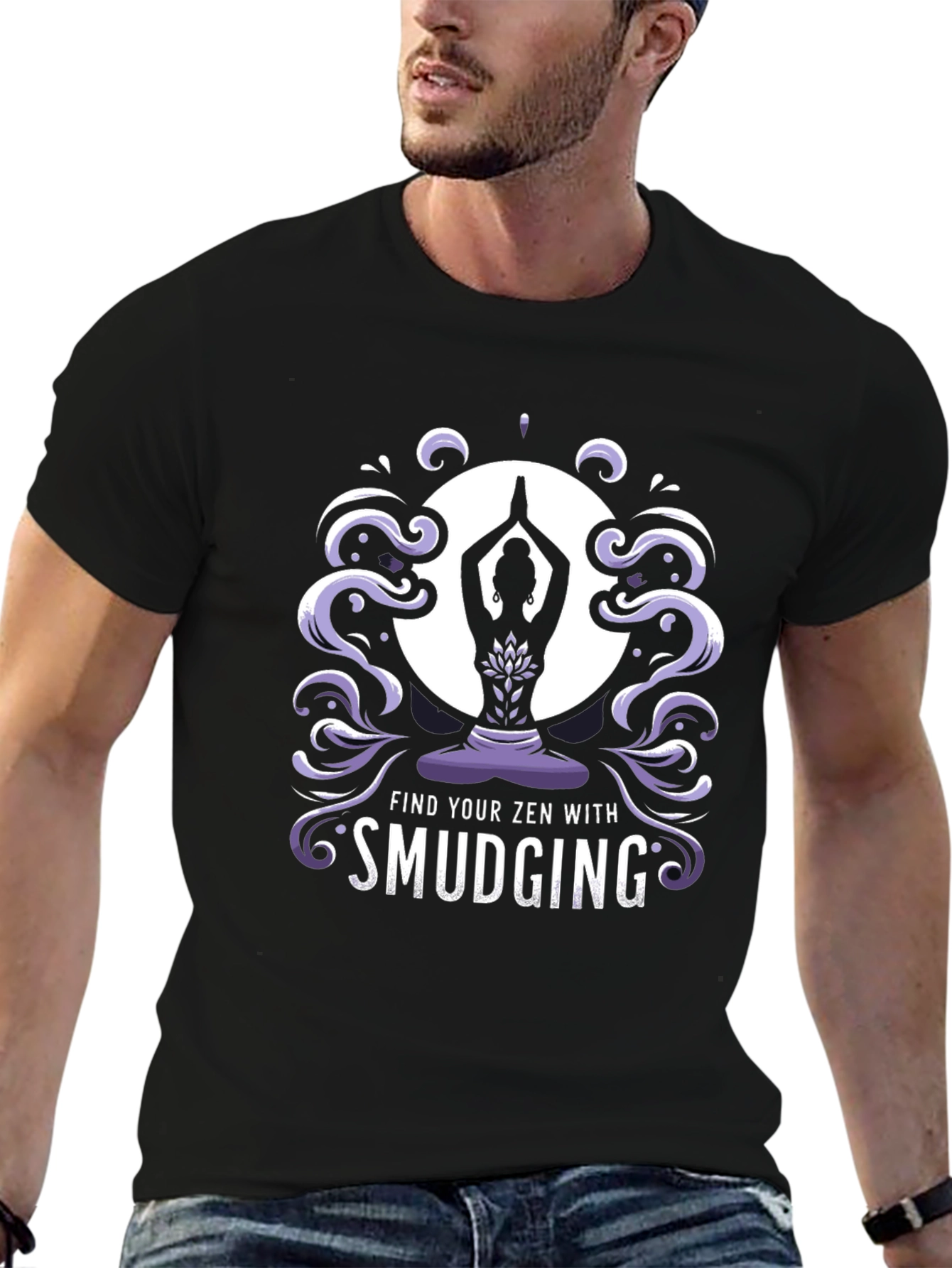 Zen Smudging Graphic Tee - Find Your Inner Peace