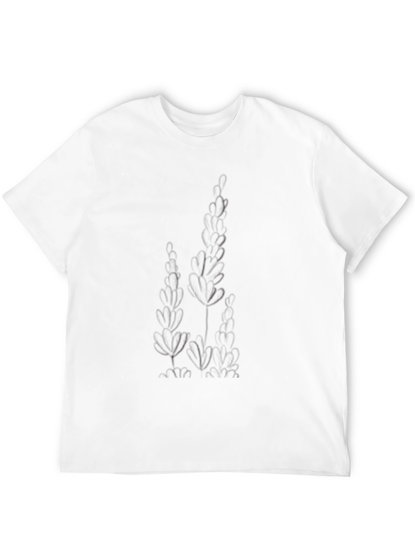 Mens Black Graphic Tee - Subtle Design