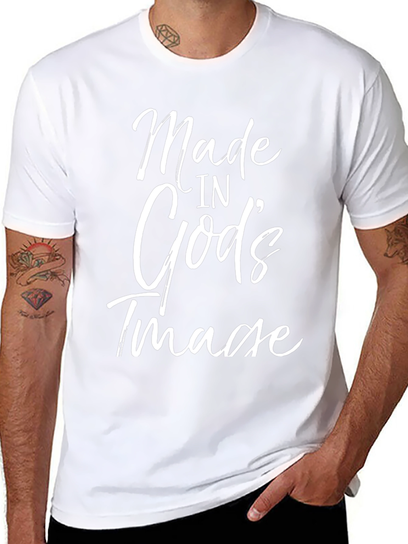 Made in Gods Image Black T-Shirt