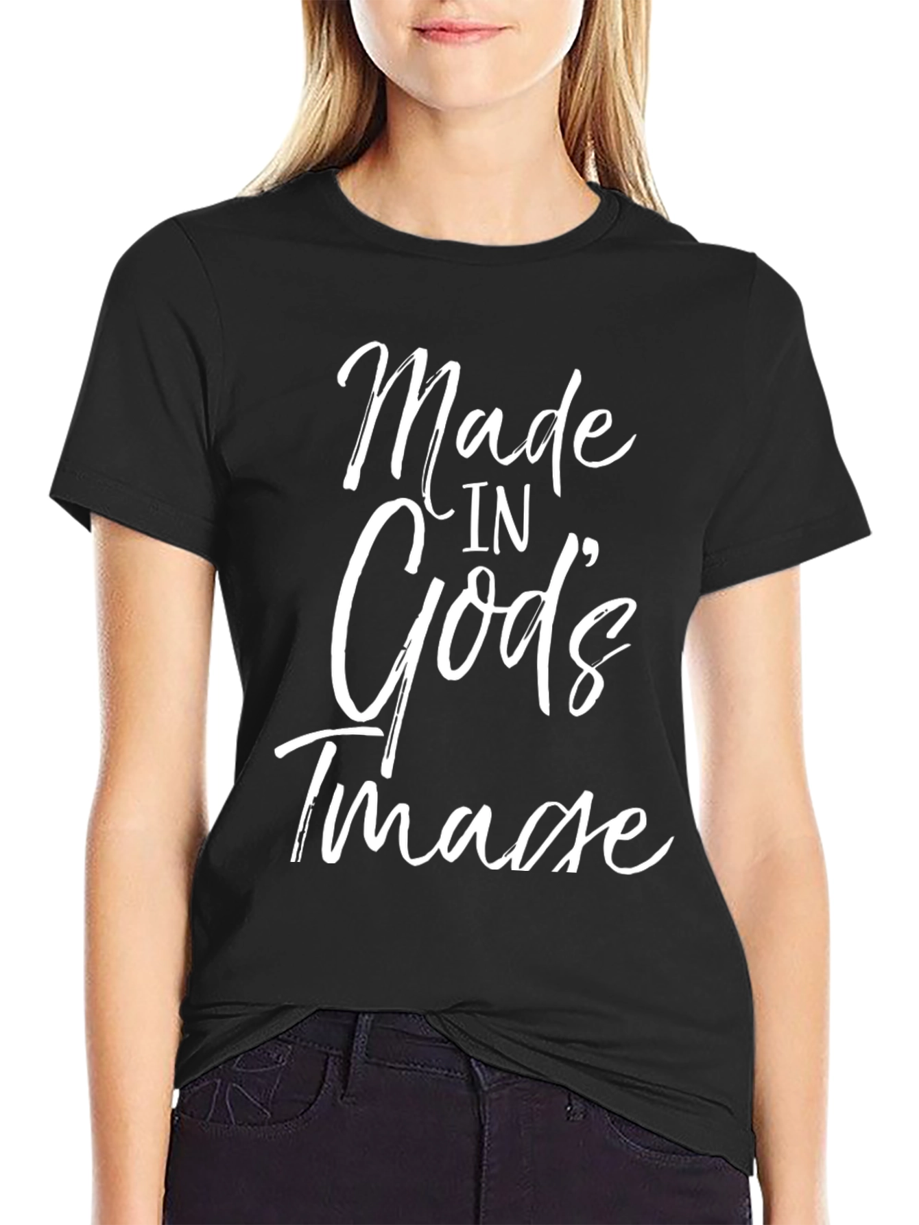 Made in Gods Image Black T-Shirt