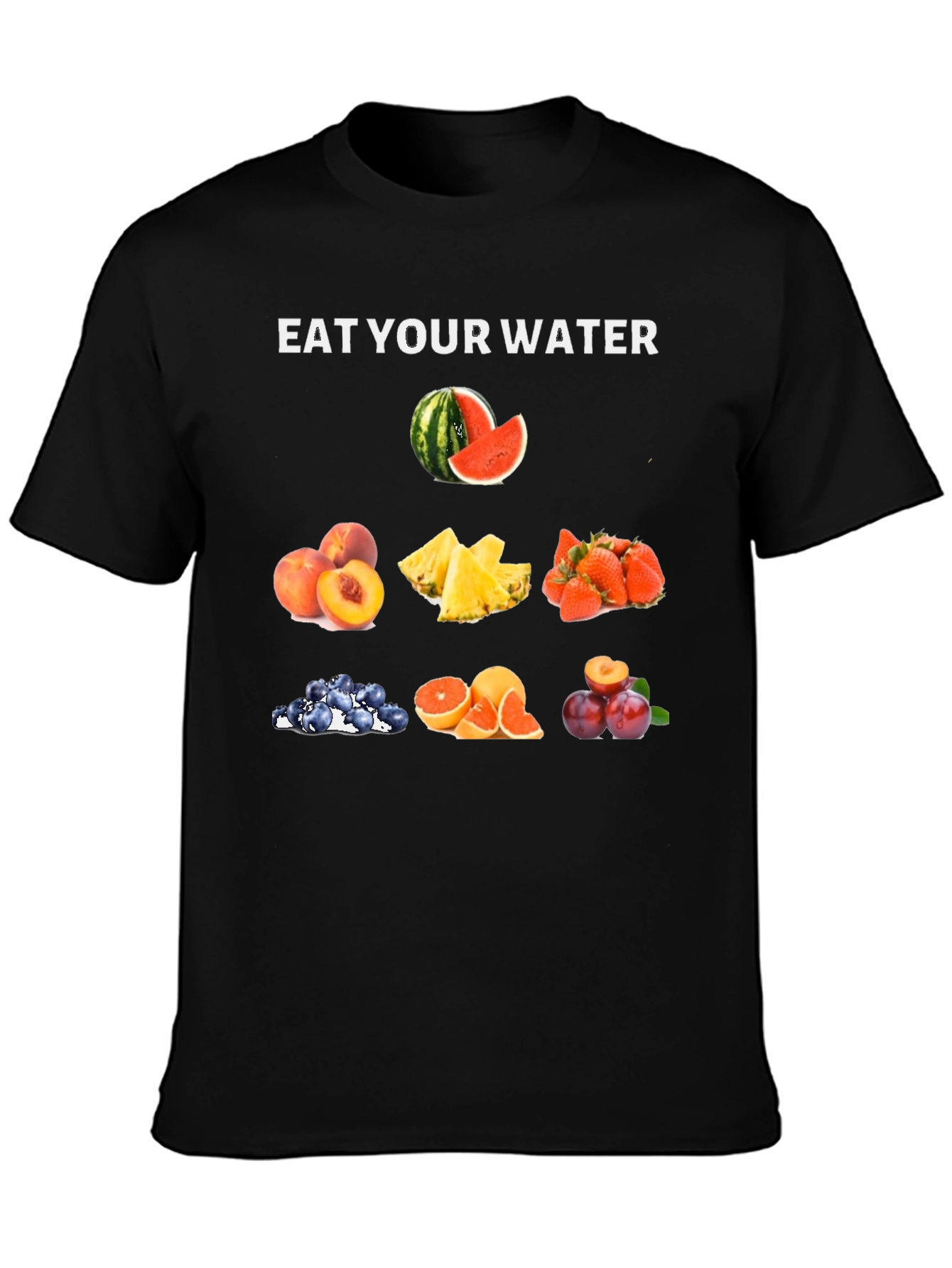 Eat Your Water Fruit T-Shirt - Hydration Fashion