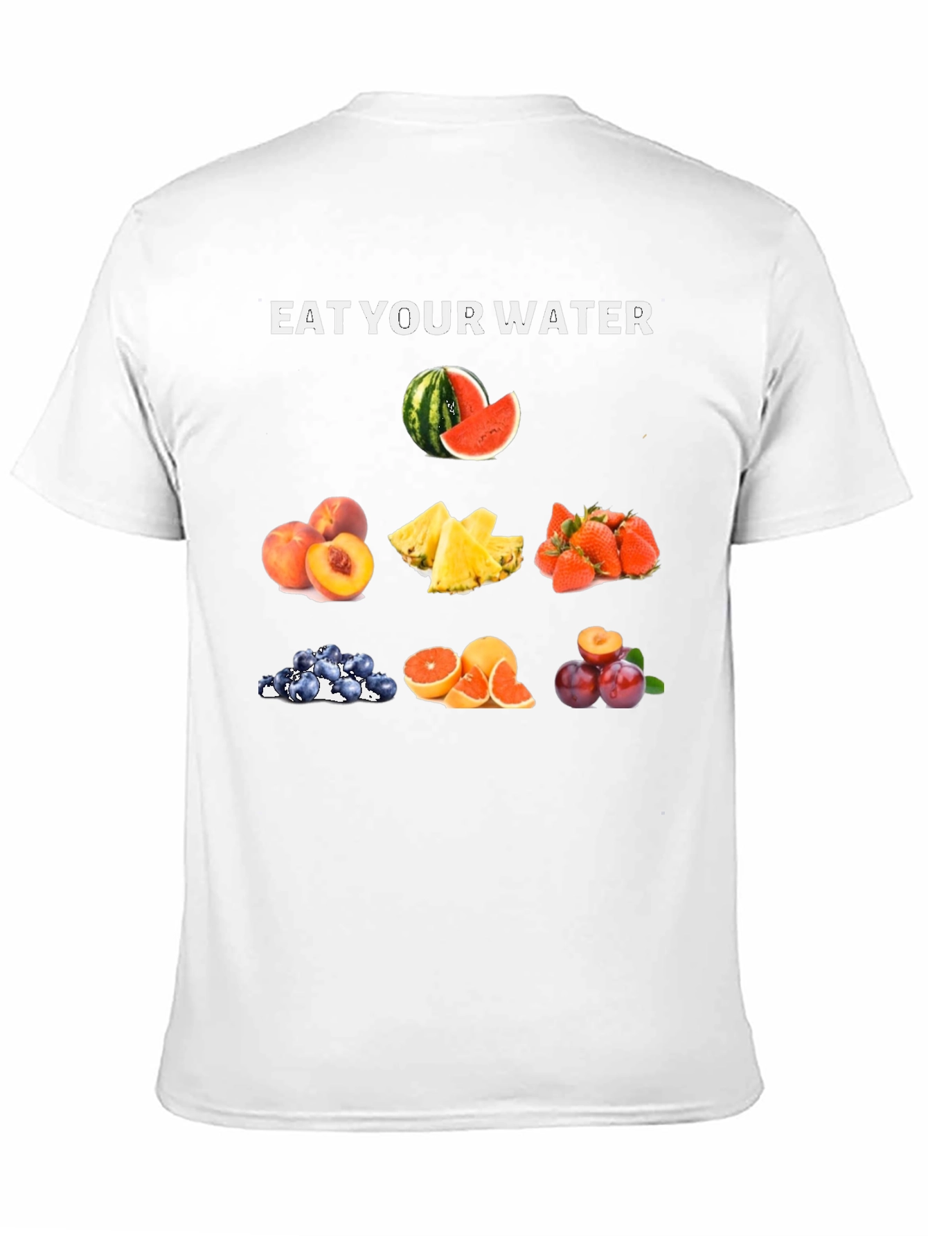 Eat Your Water Fruit T-Shirt - Hydration Fashion