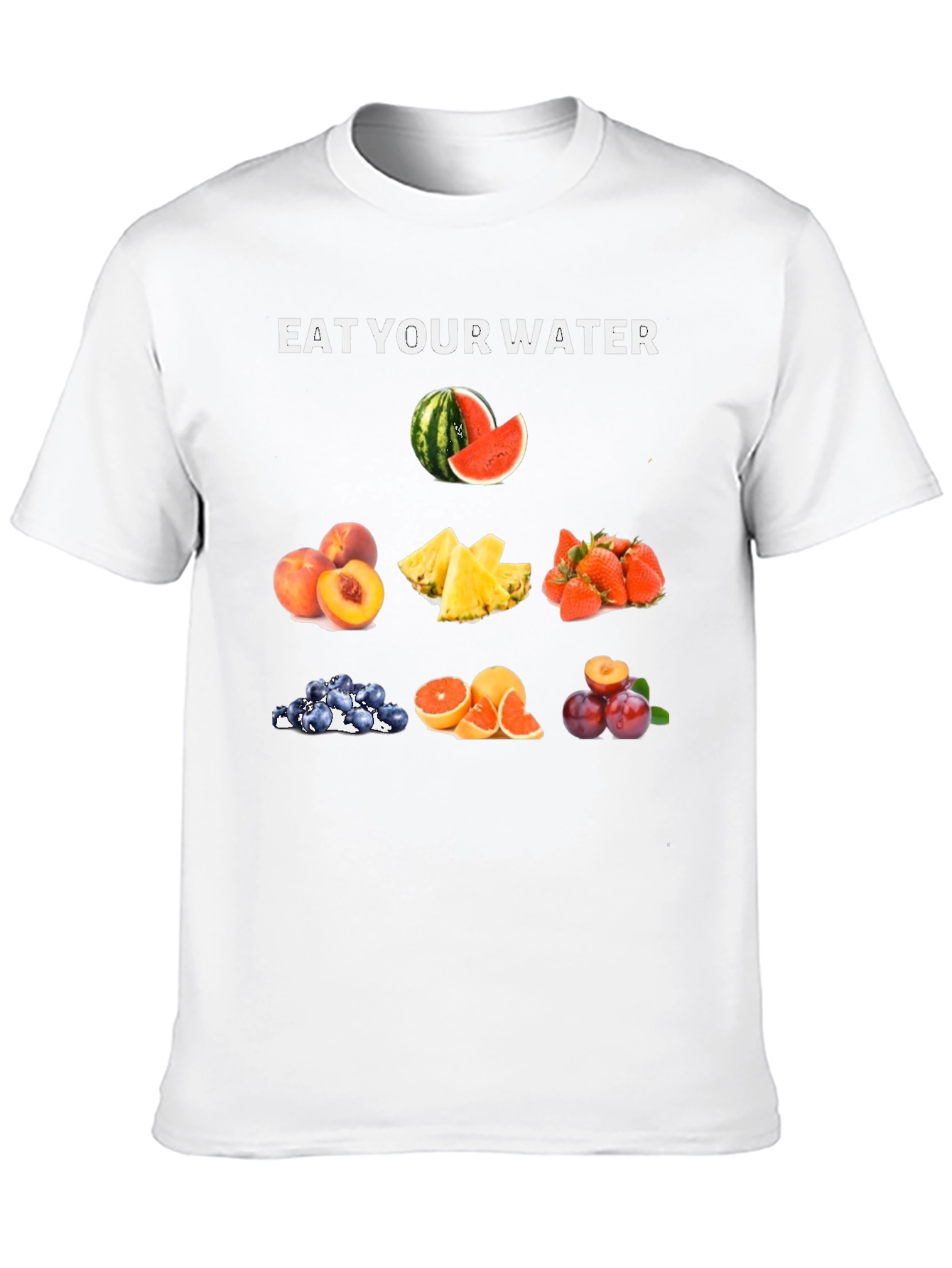 Eat Your Water Fruit T-Shirt - Hydration Fashion