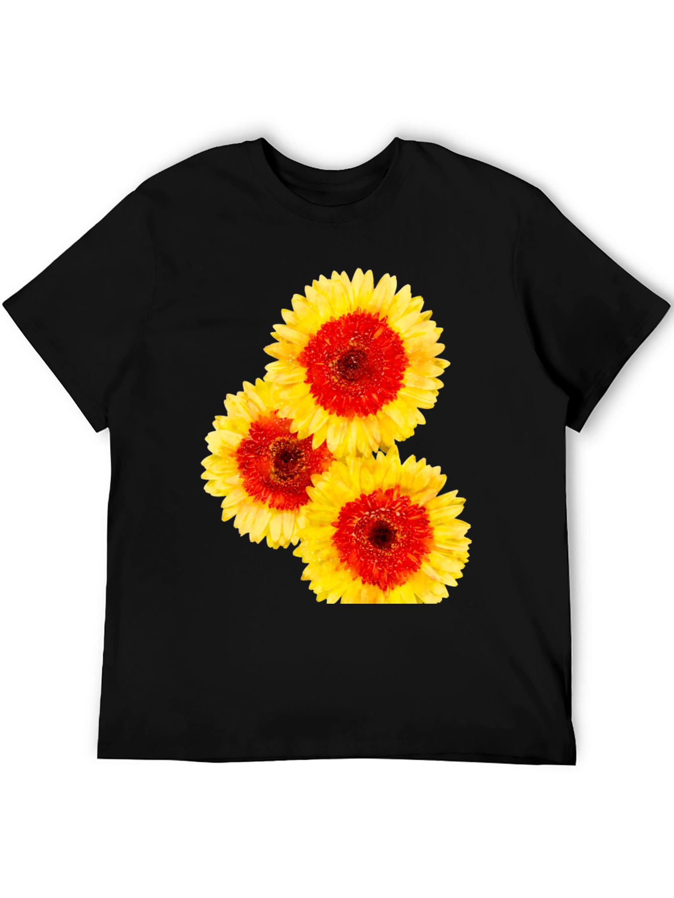Floral Print Crew Neck Tee