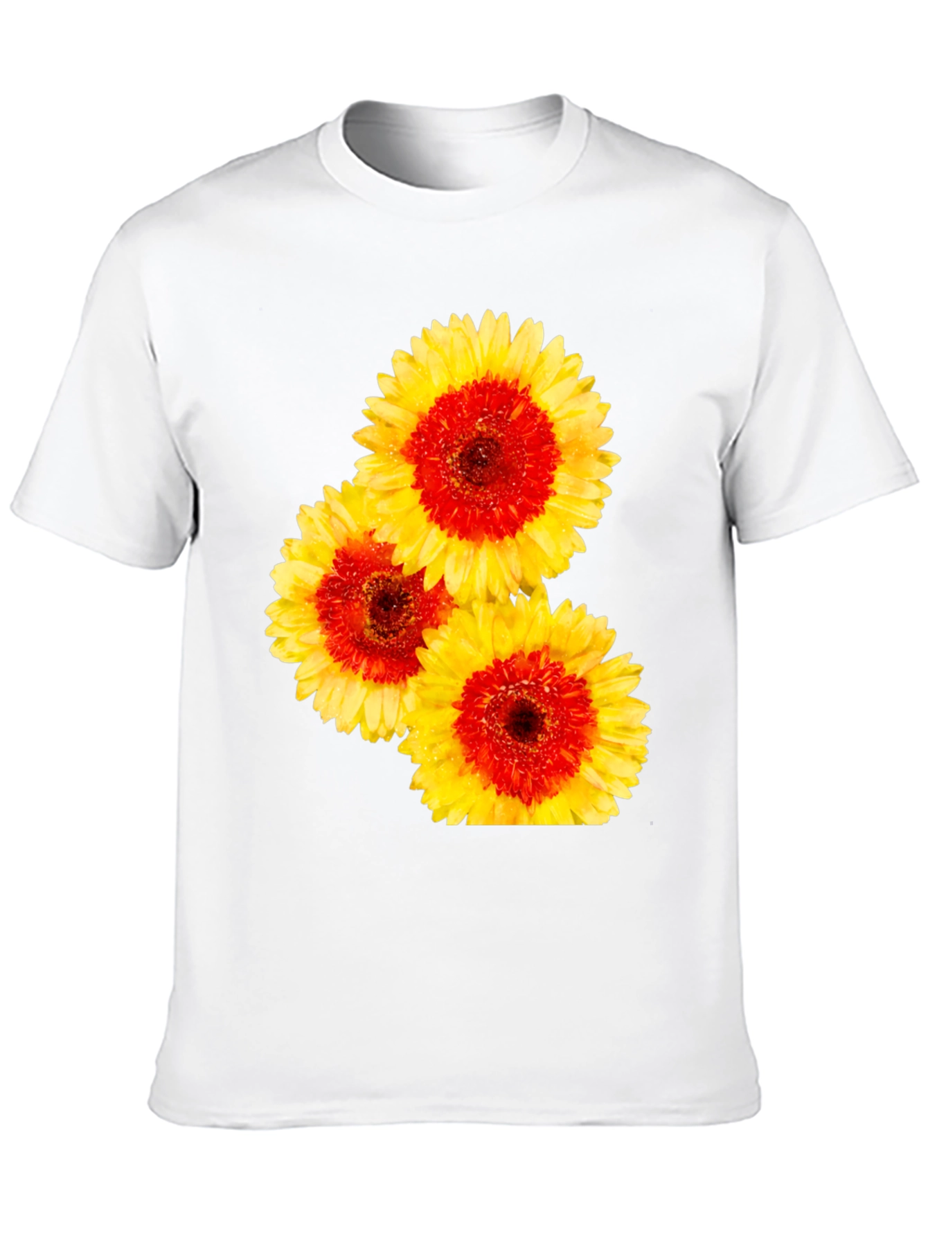 Floral Print Crew Neck Tee