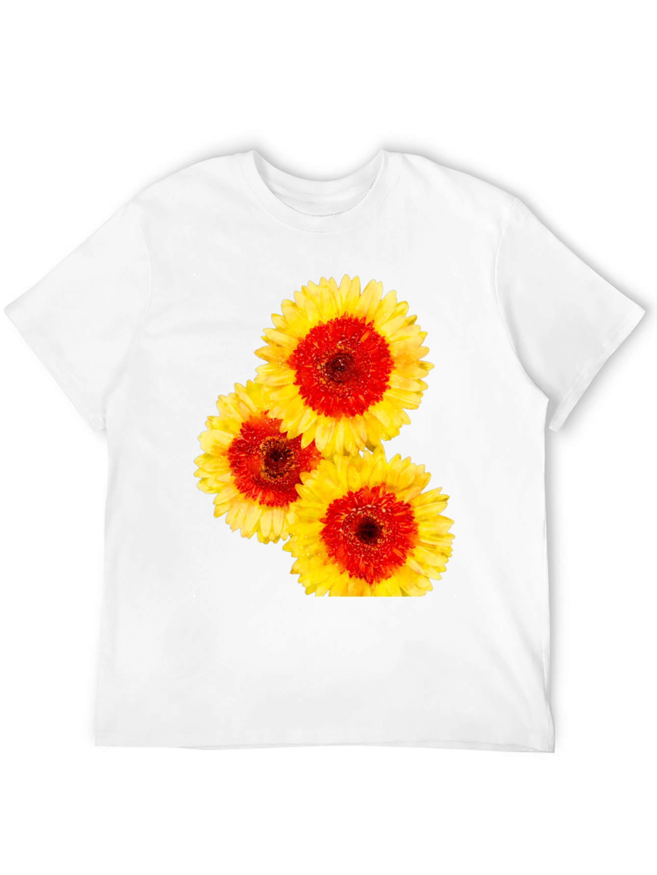 Floral Print Crew Neck Tee