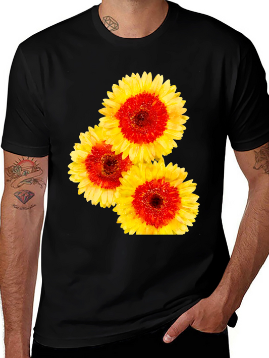 Floral Print Crew Neck Tee