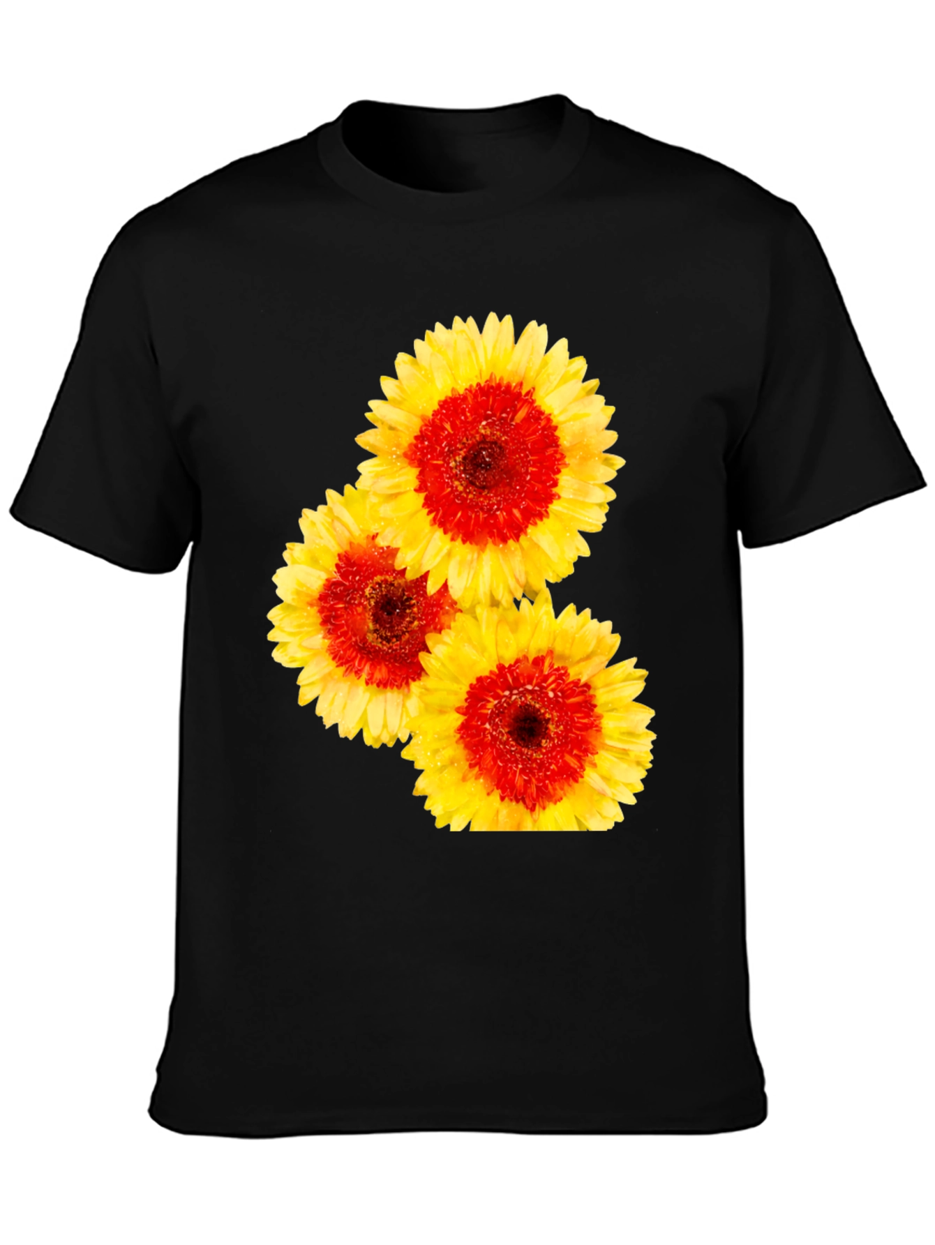 Floral Print Crew Neck Tee
