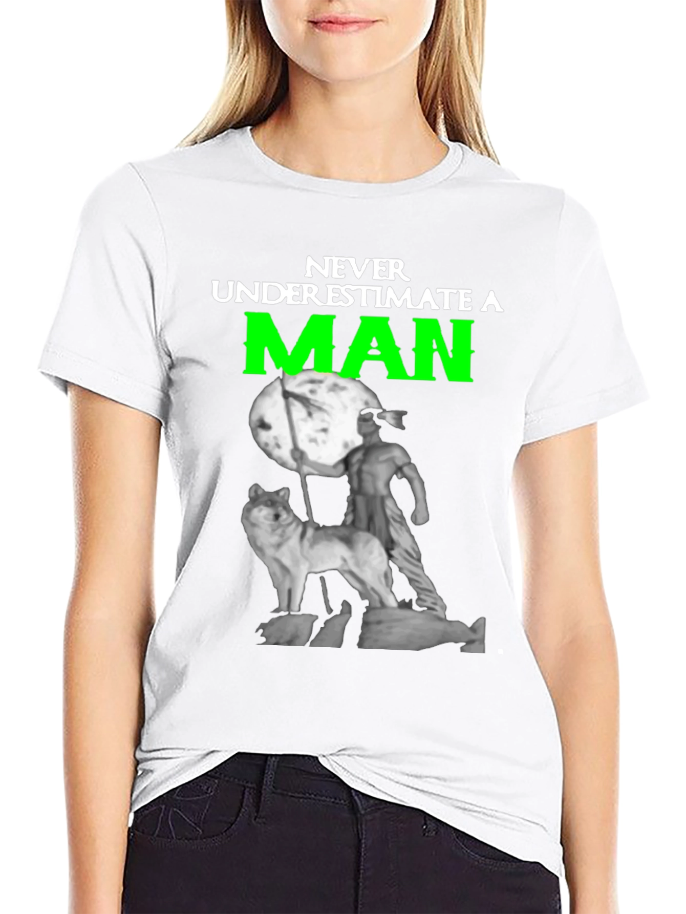 Never Underestimate a Man Graphic T-Shirt