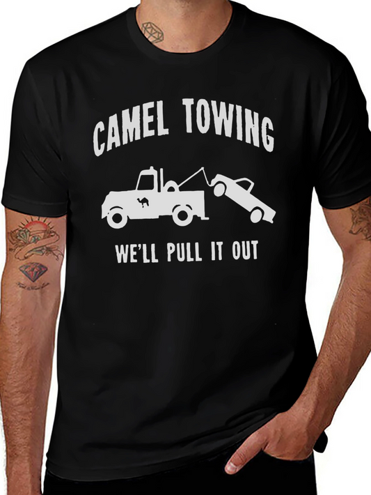 Camel Towing Funny Graphic Tee - Pull It Out