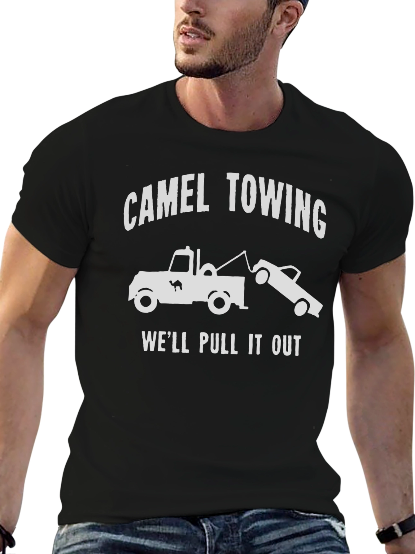 Camel Towing Funny Graphic Tee - Pull It Out