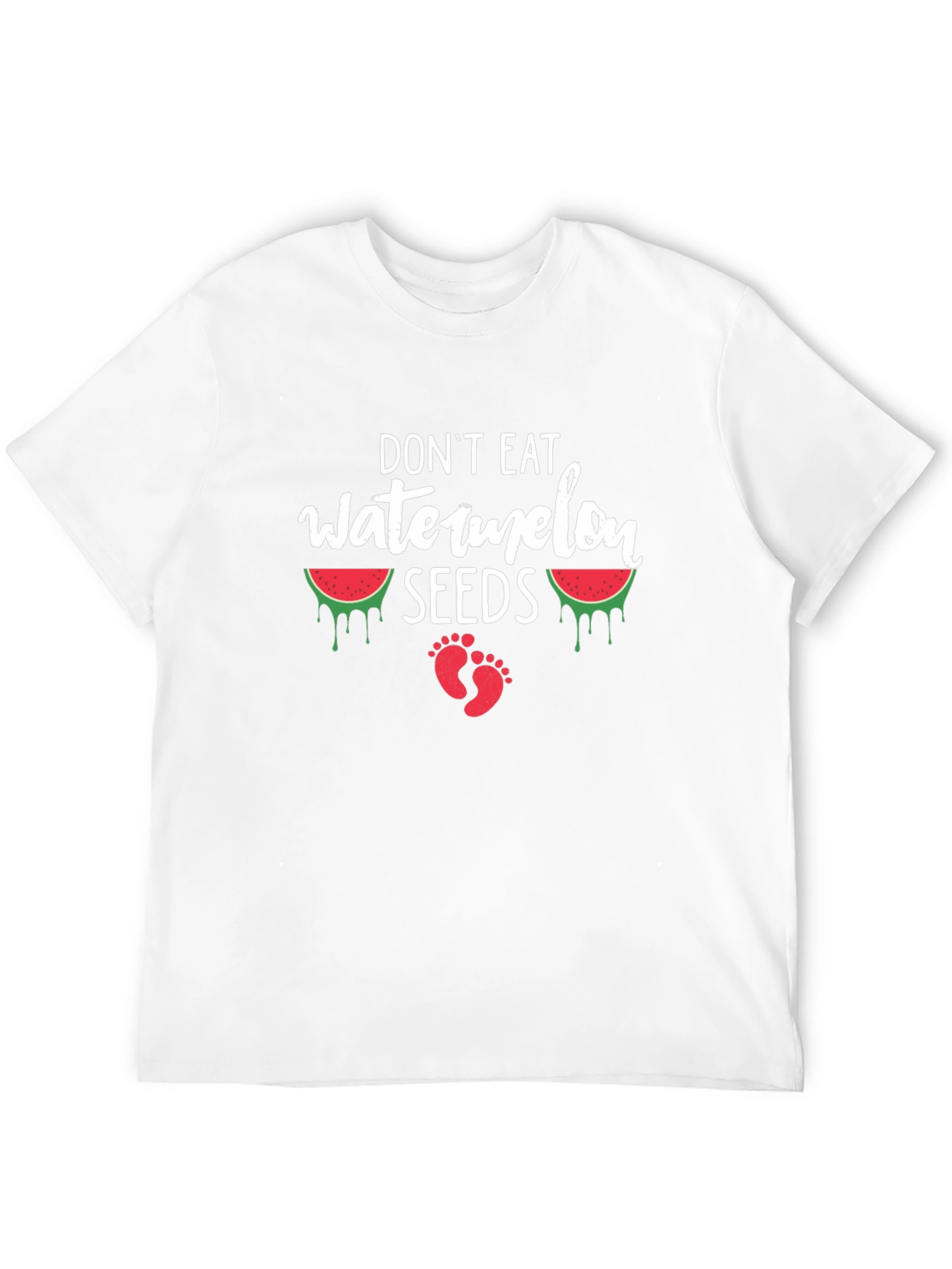 Dont Eat Watermelon Seeds T-Shirt Funny Pregnancy Tee
