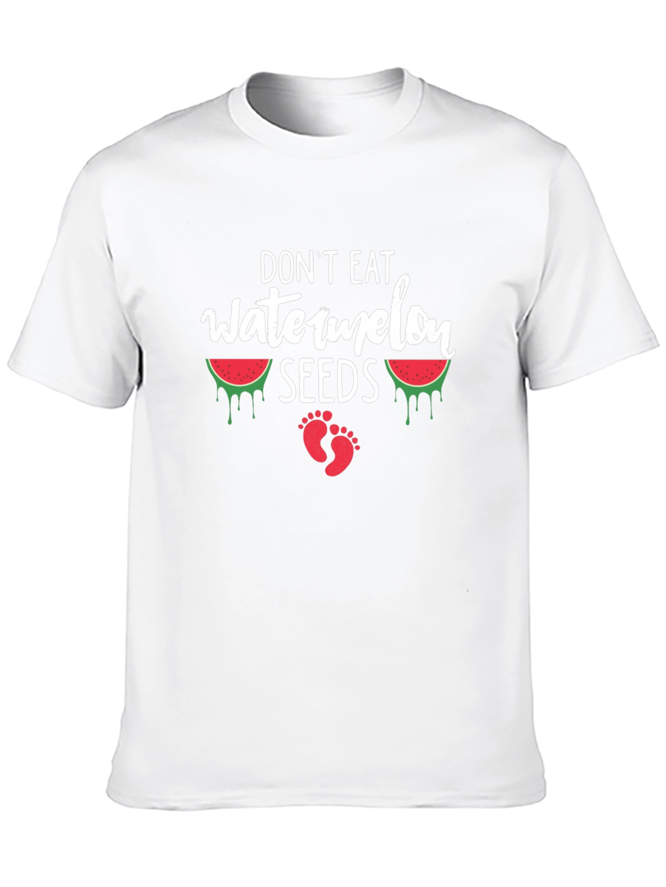 Dont Eat Watermelon Seeds T-Shirt Funny Pregnancy Tee