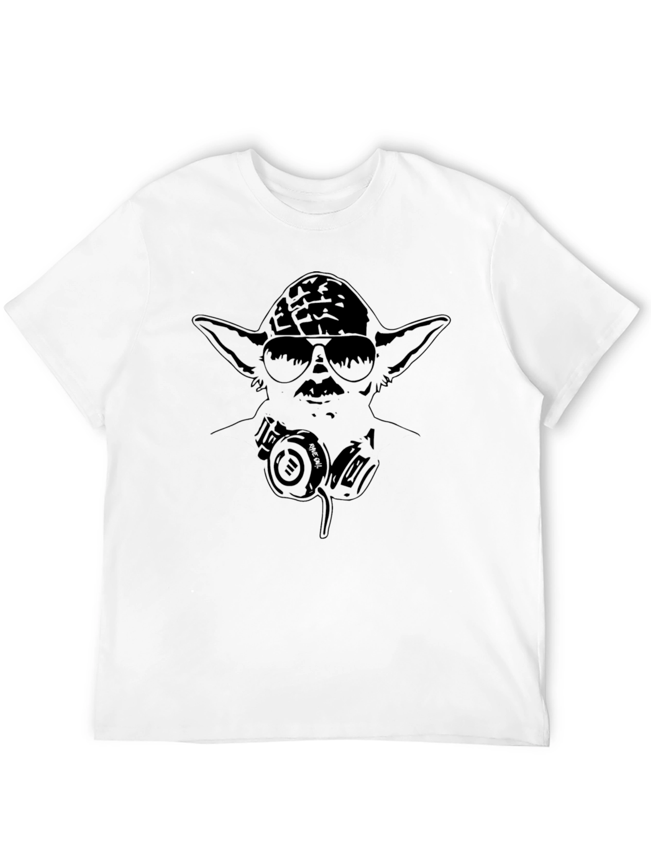 Cool Yoda DJ Black T-Shirt