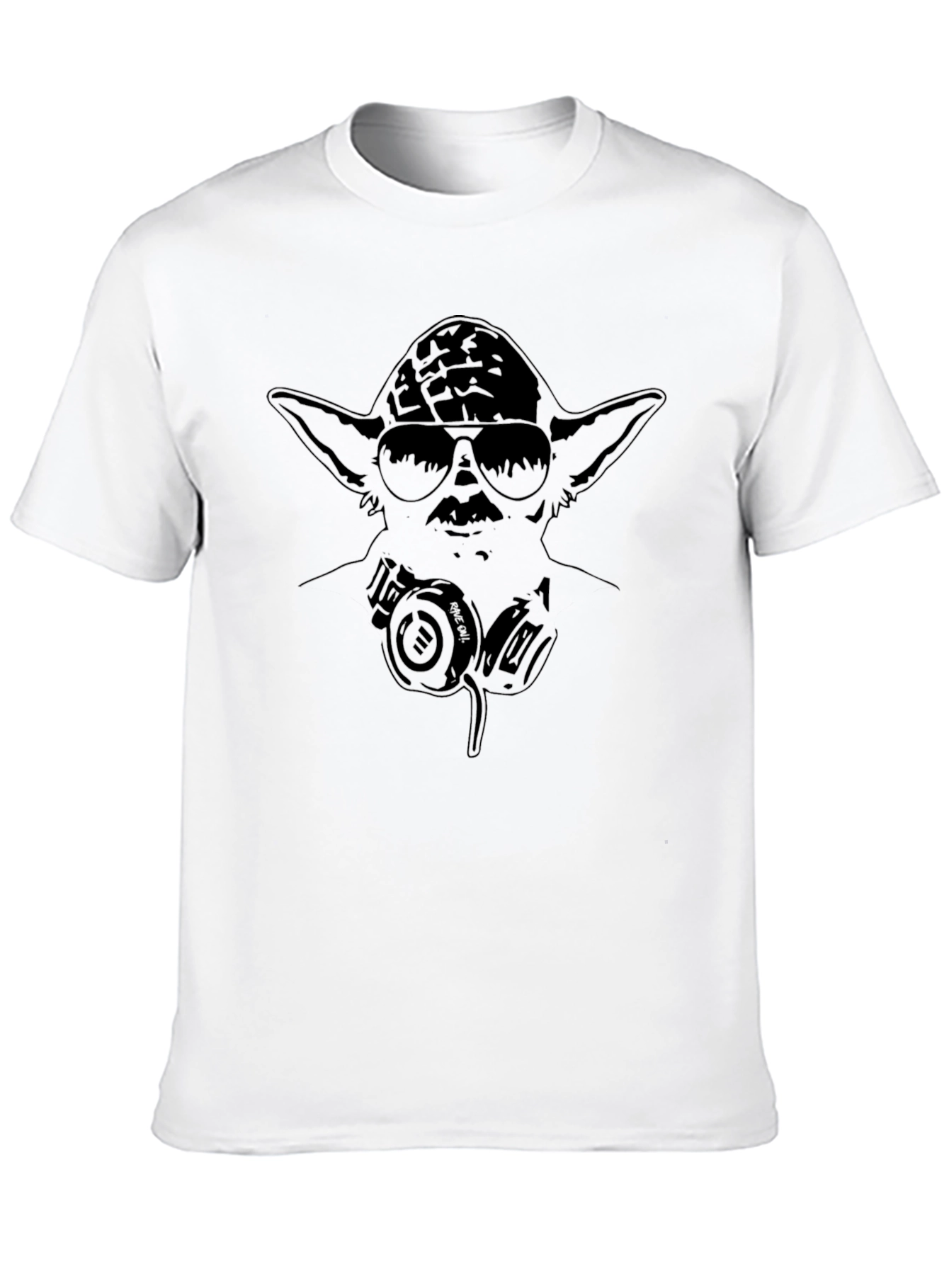 Cool Yoda DJ Black T-Shirt
