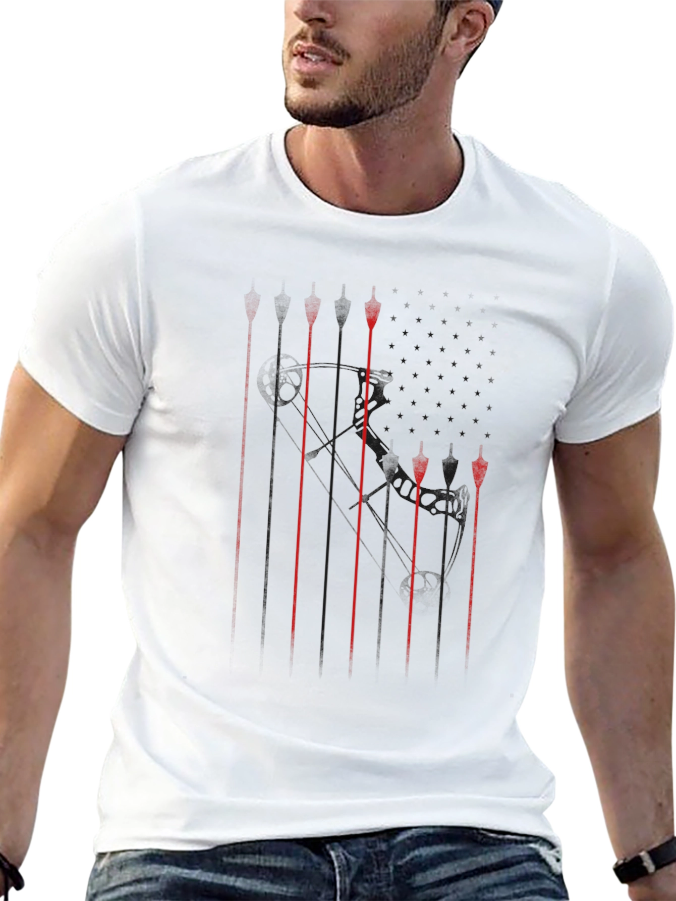Graphic Print Black T-Shirt