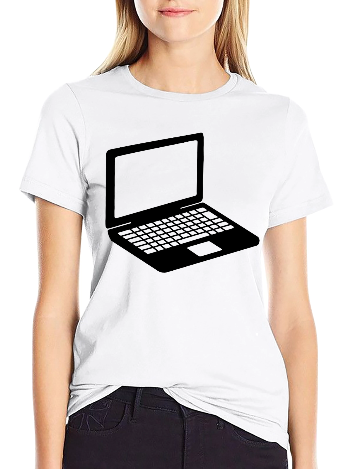 Laptop Graphic Tee - Black T-Shirt