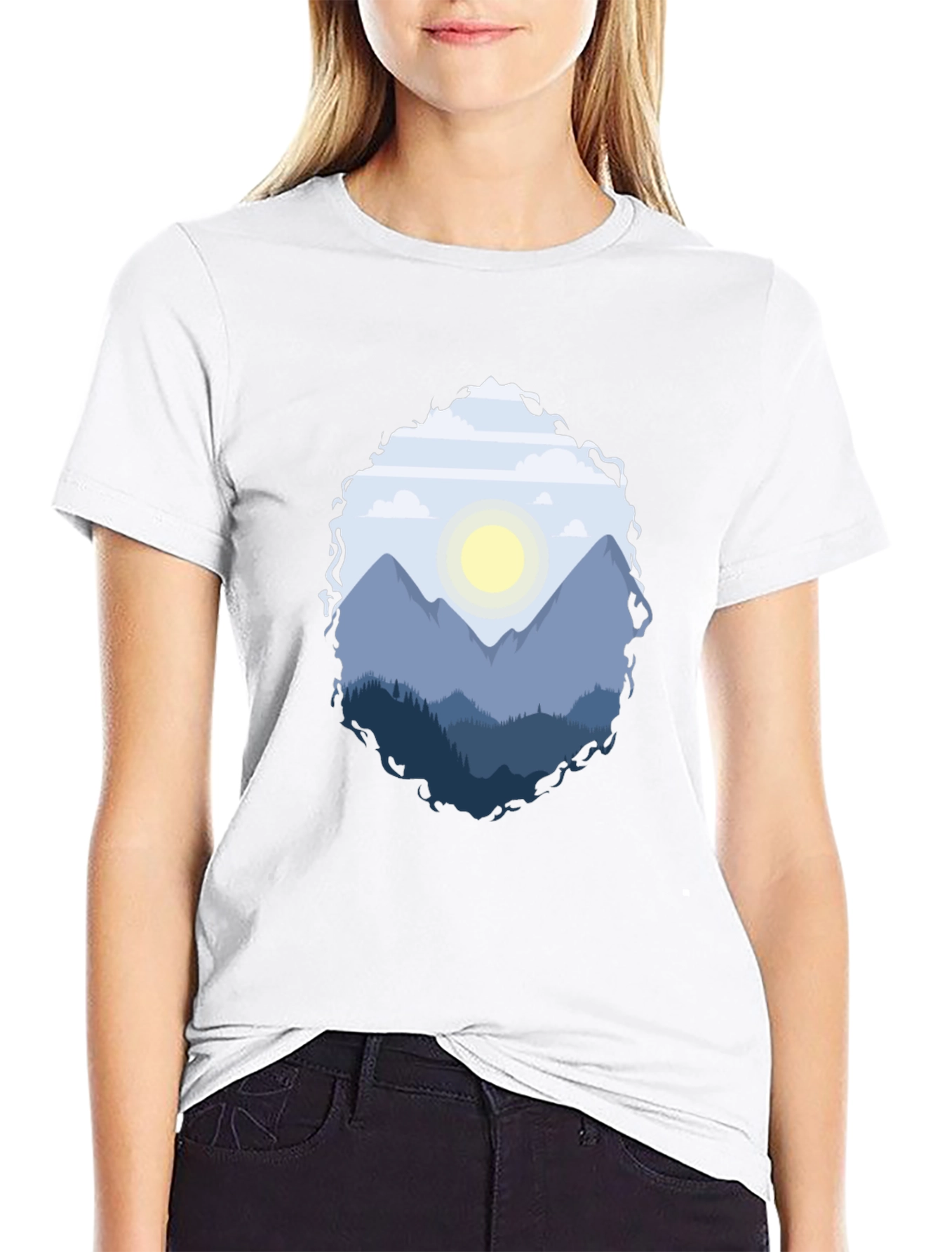 Mountain Vista Graphic Tee - Black