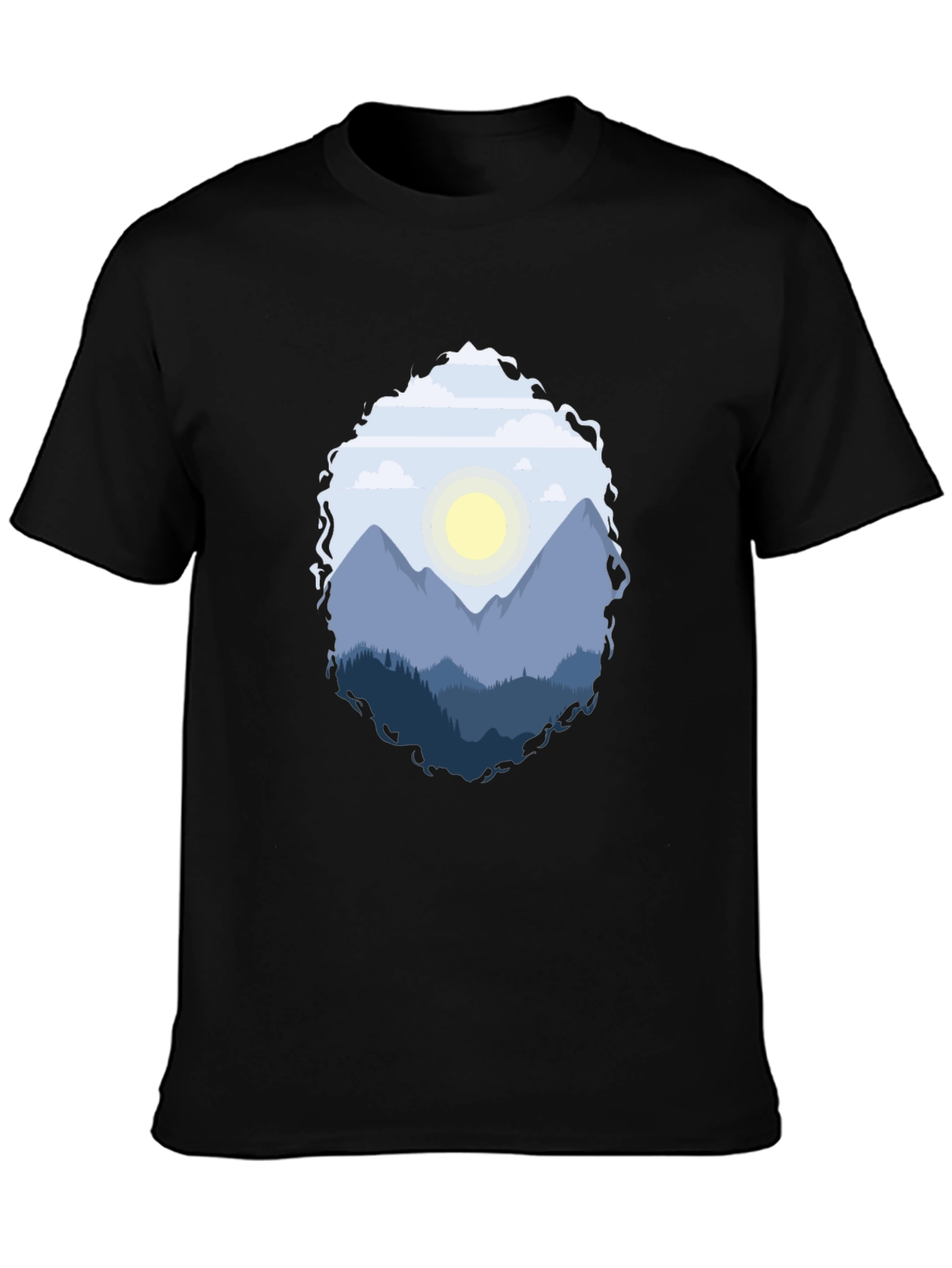 Mountain Vista Graphic Tee - Black