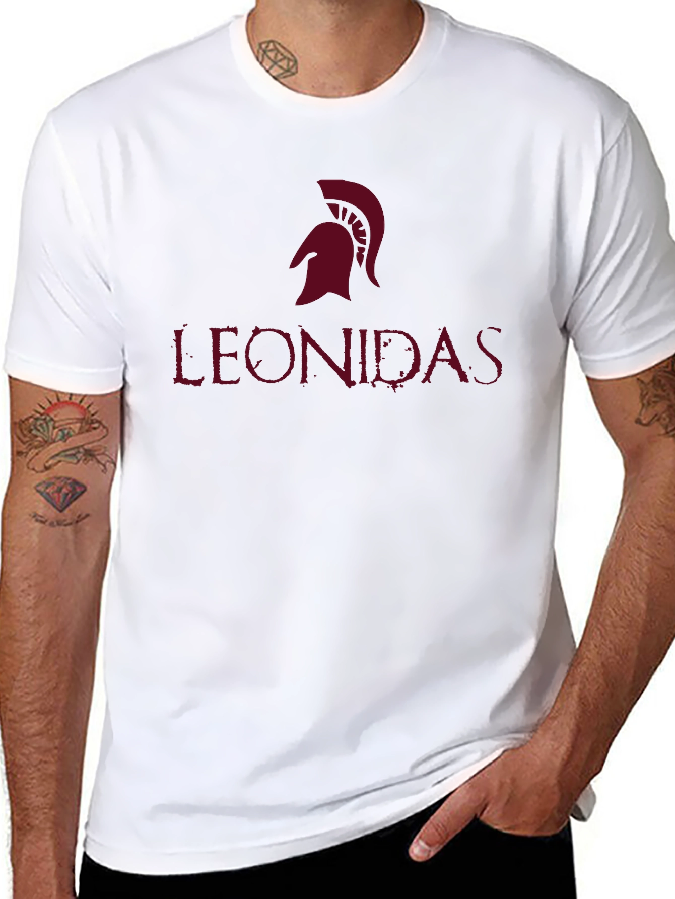Leonidas Spartan Helmet Graphic Tee
