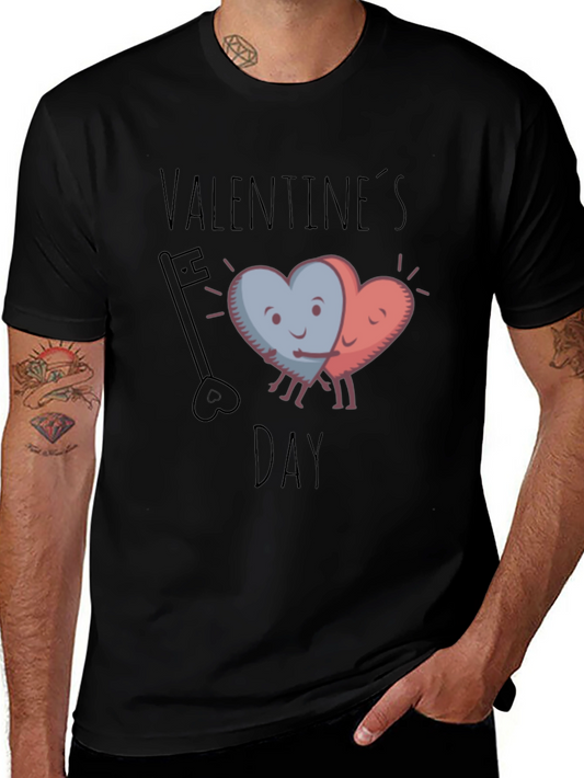 Valentines Day Heart Hug Graphic Tee