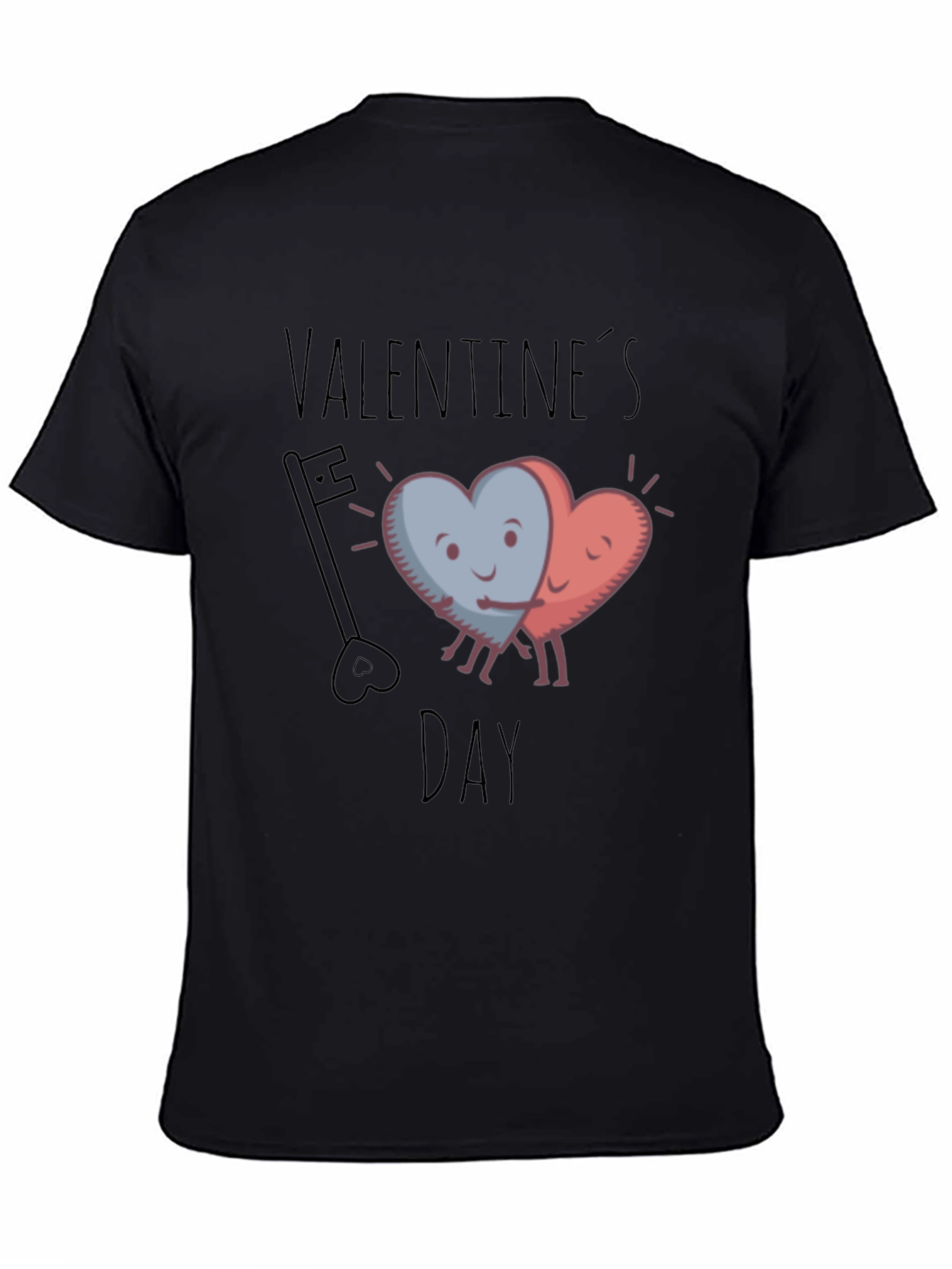 Valentines Day Heart Hug Graphic Tee